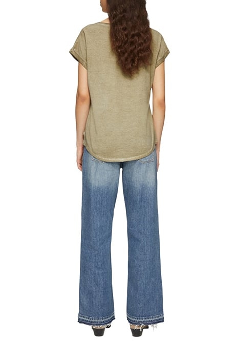 S.OLIVER-QS T-SHIRTS DARKGREEN 2