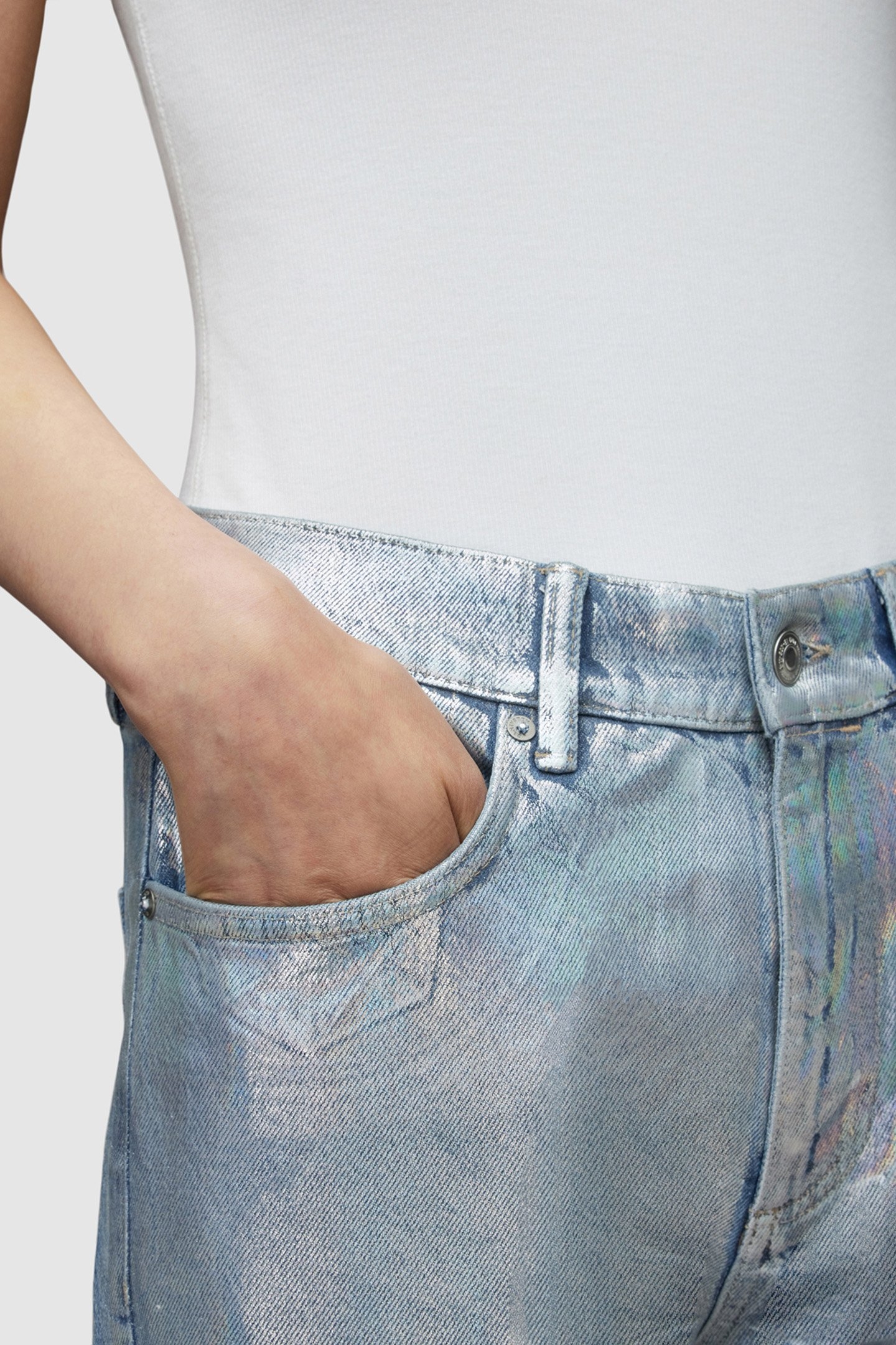 APRIL METALLIC JEAN INDIGO BLUE 5