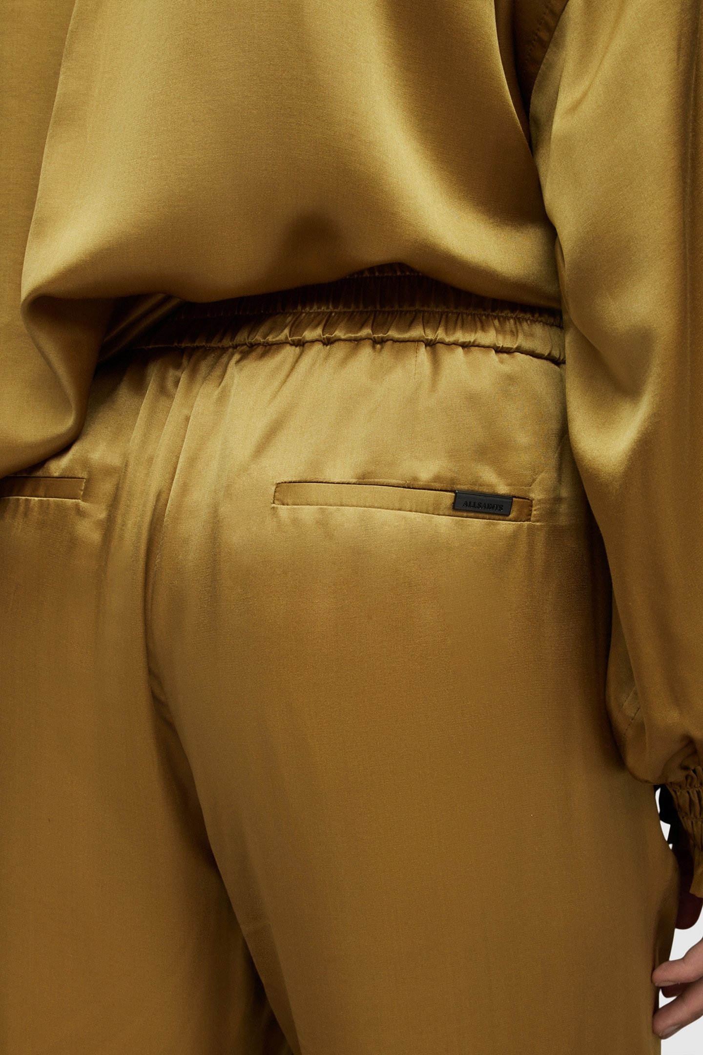 CHARLI TROUSERS ECRU OLIVE GREEN 7