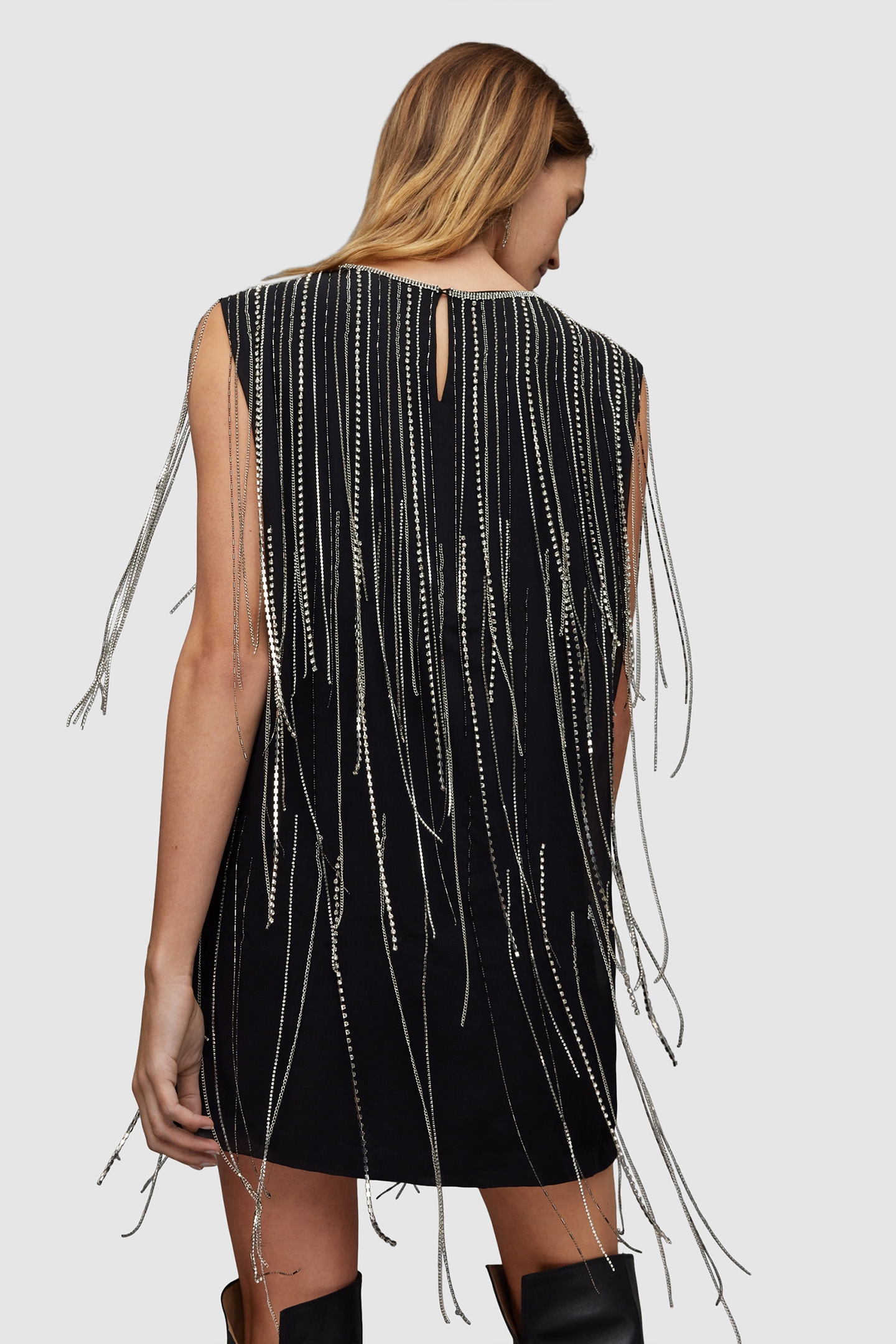 ILIA DIAMANTE DRESS BLACK 2