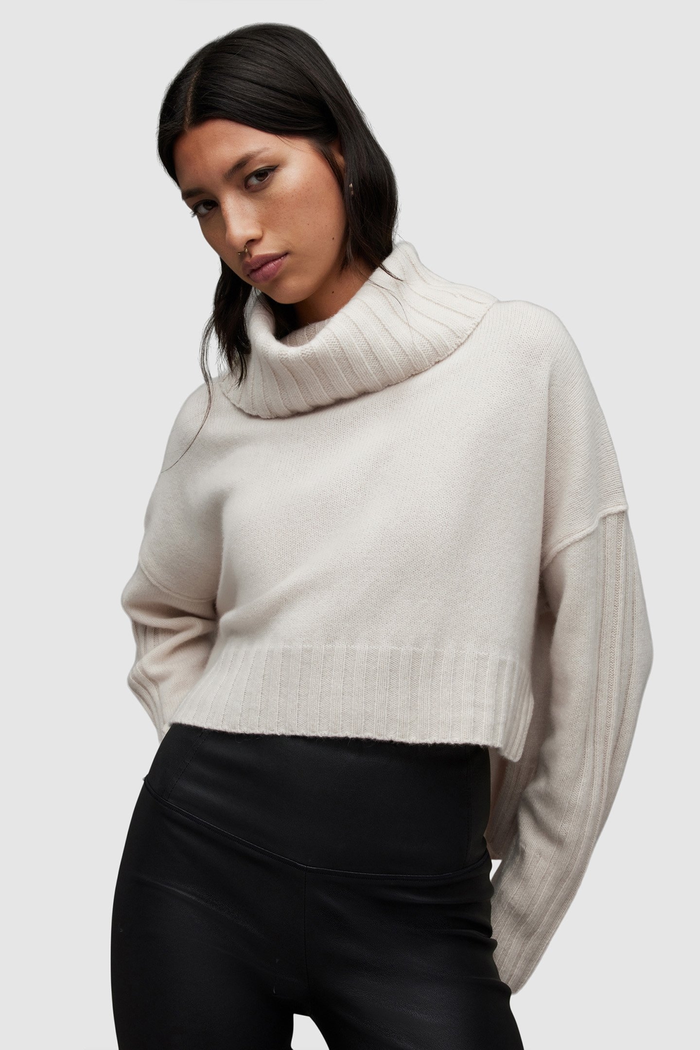 AKIRA CASH JUMPER IVORY WHITE 1