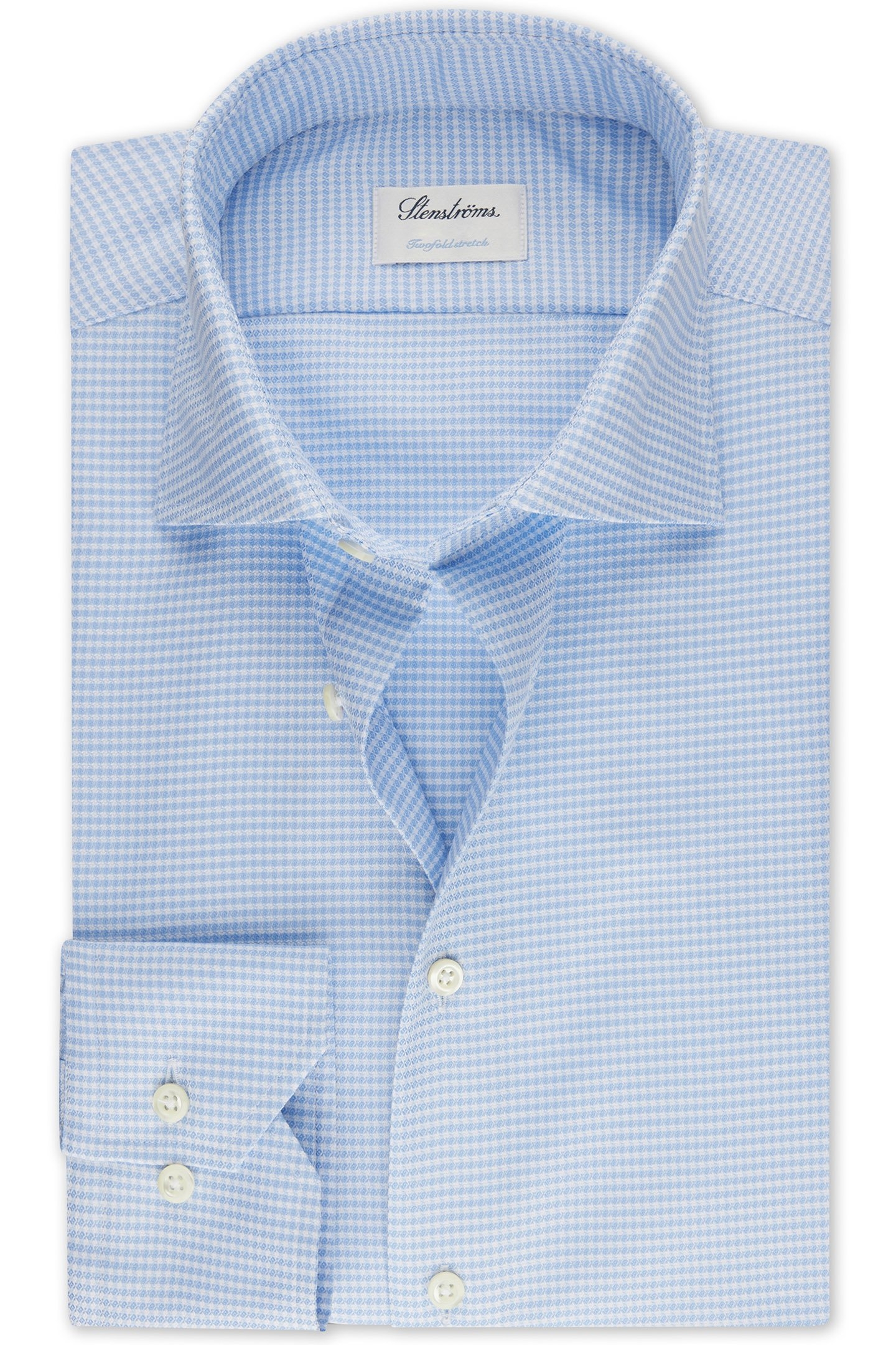 FITTED BODY, C75 RM CUFF LIGHT BLUE CHECK 1