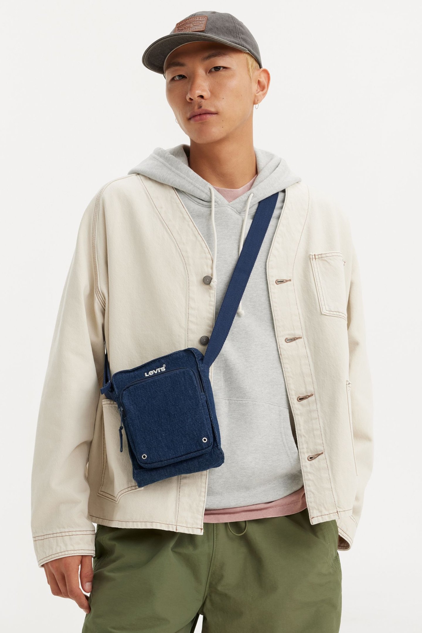 LEVI'S® SMALL ZIP CROSSBODY BAG INDIGO RINSE 2 2