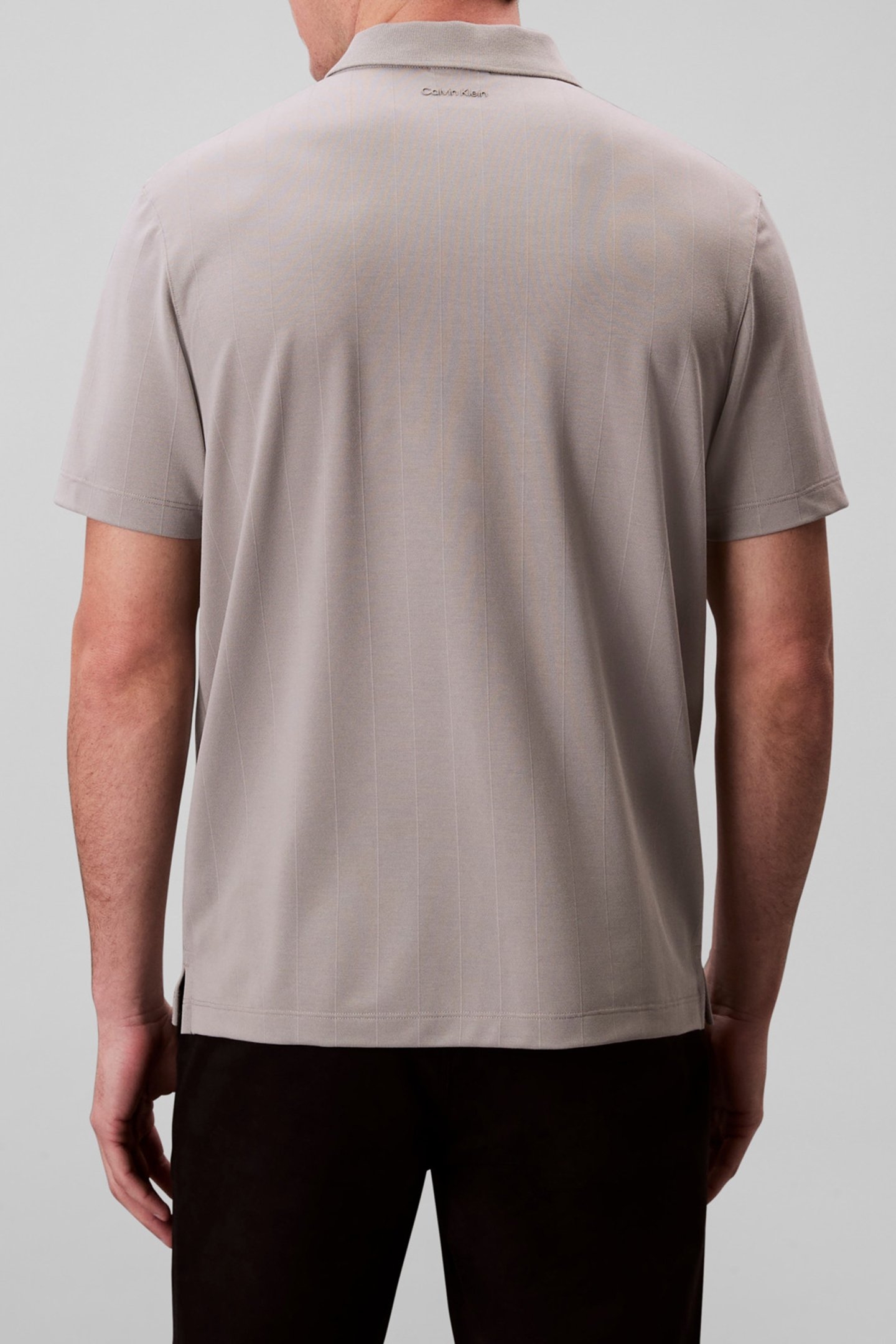 SS STRIPE STRETCH REGULAR FIT POLO SHIRT MOURNING DOVE 2