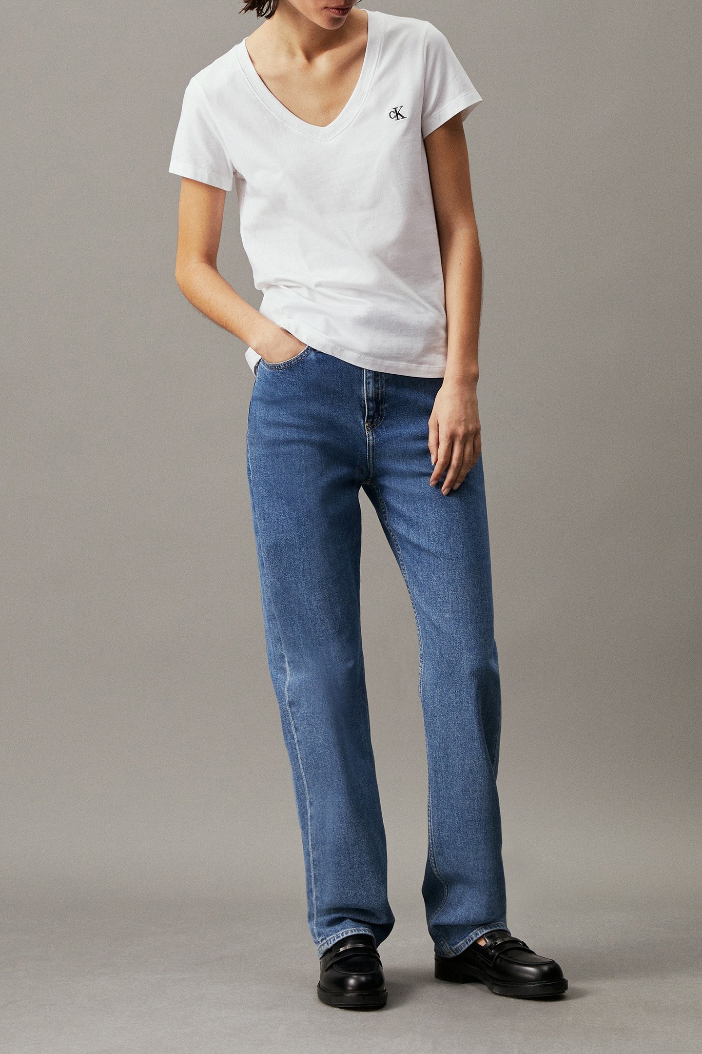 CK EMBROIDERY STRETC BRIGHT WHITE 3