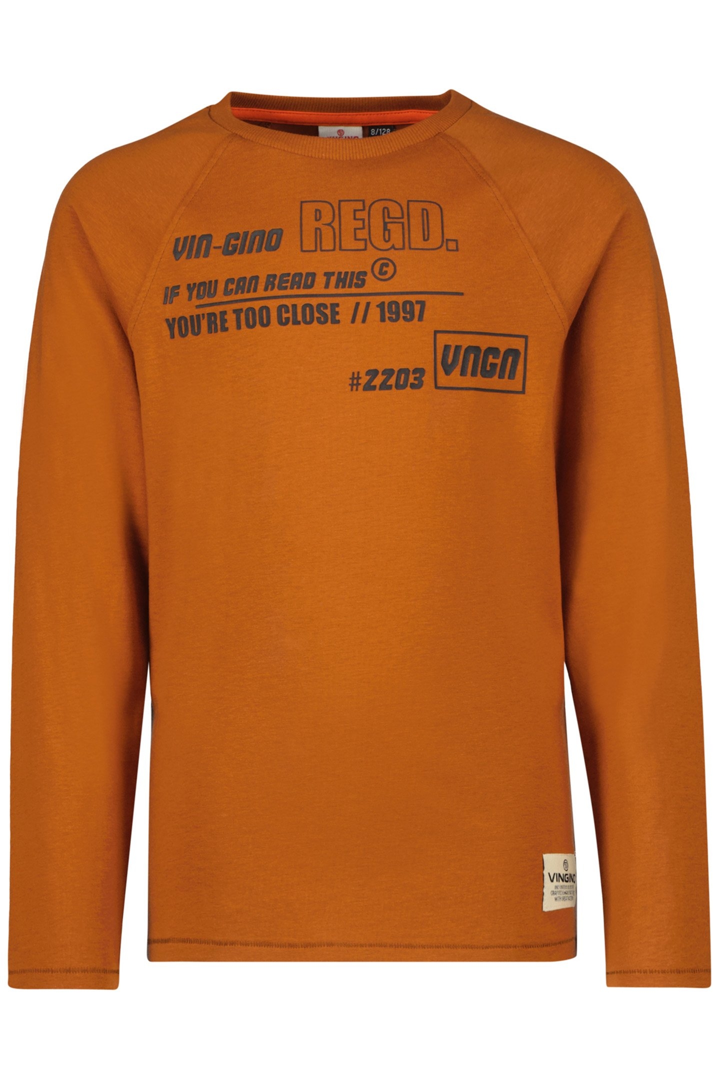 BOY'S JESCO T-SHIRT RUSTY BROWN 1