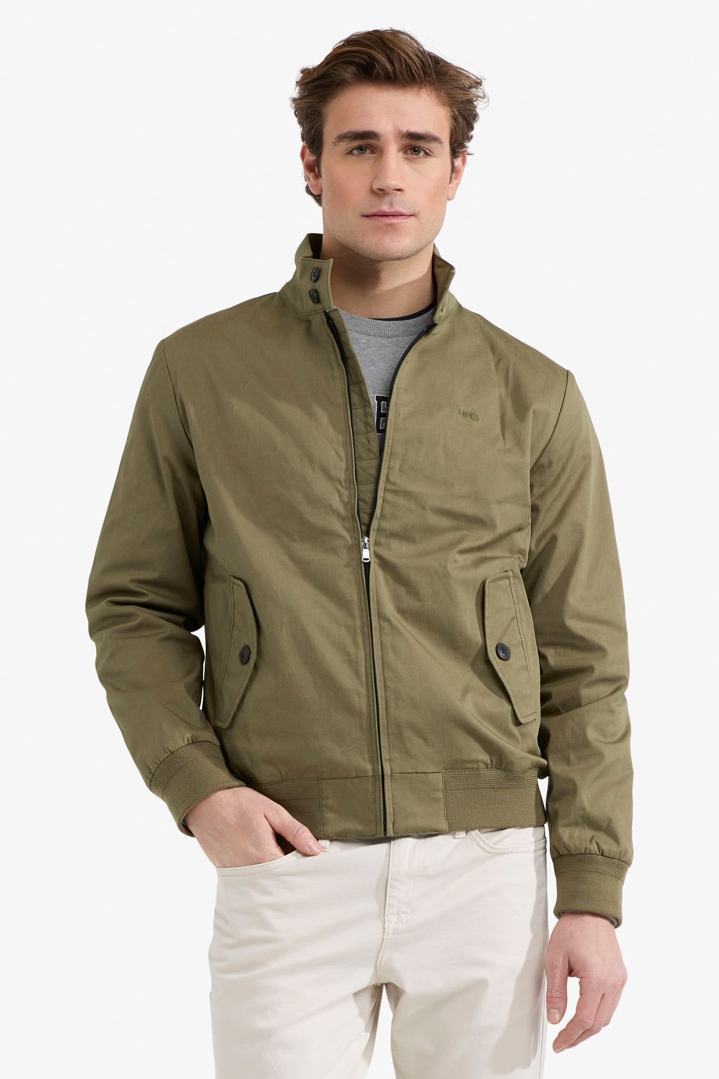 CLASSIC COTTON BOMBER OLIVE 1