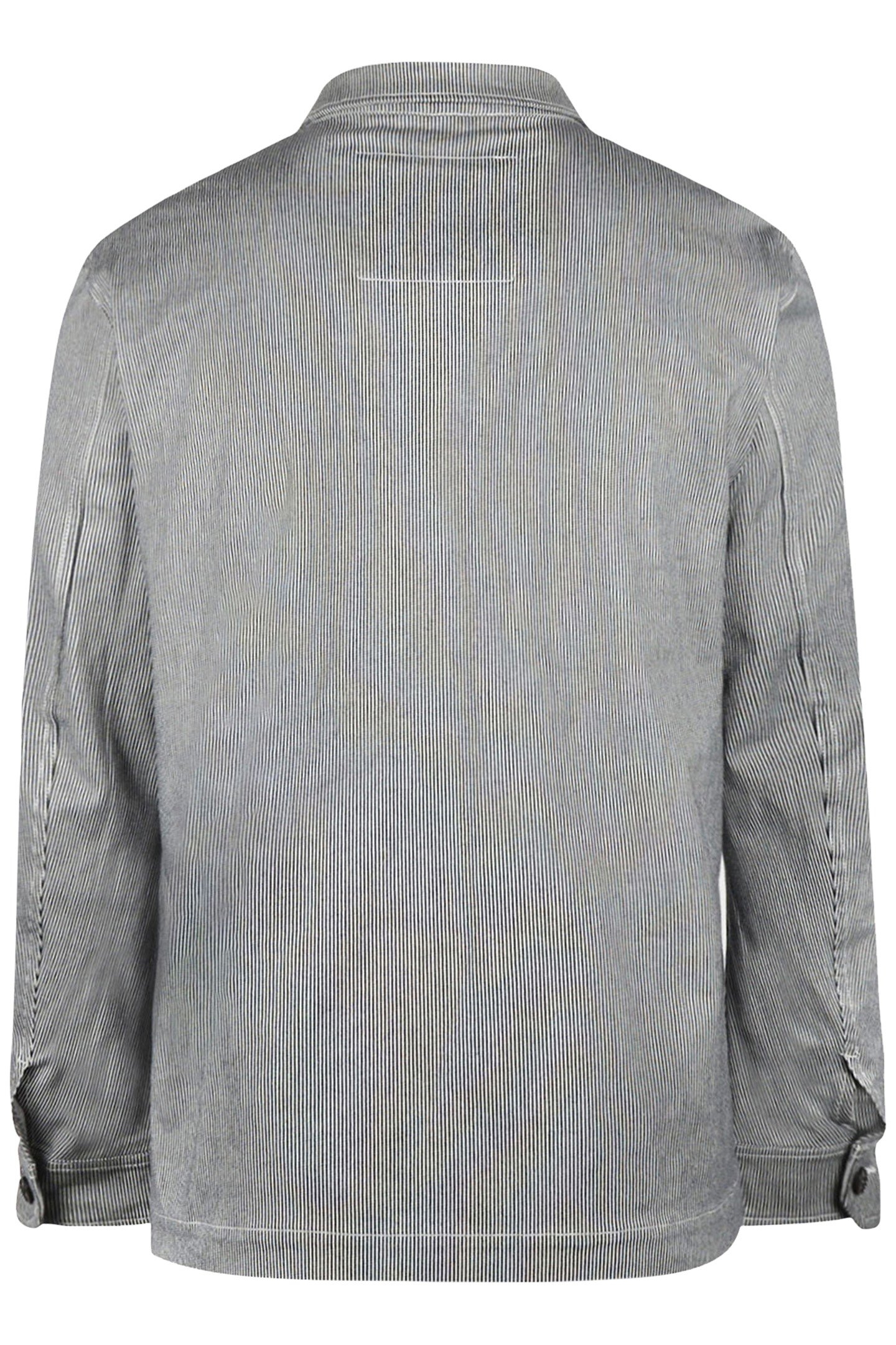 COTTON STRIPED SHIRT JACKET NAVY 5