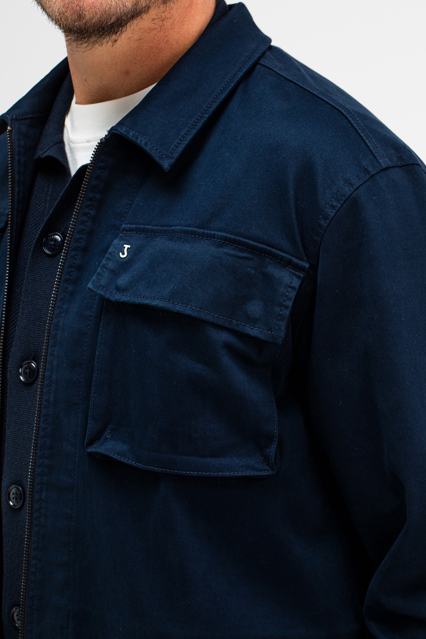SONAM TWILL OVERSHIRT ALASKA BLUE 6