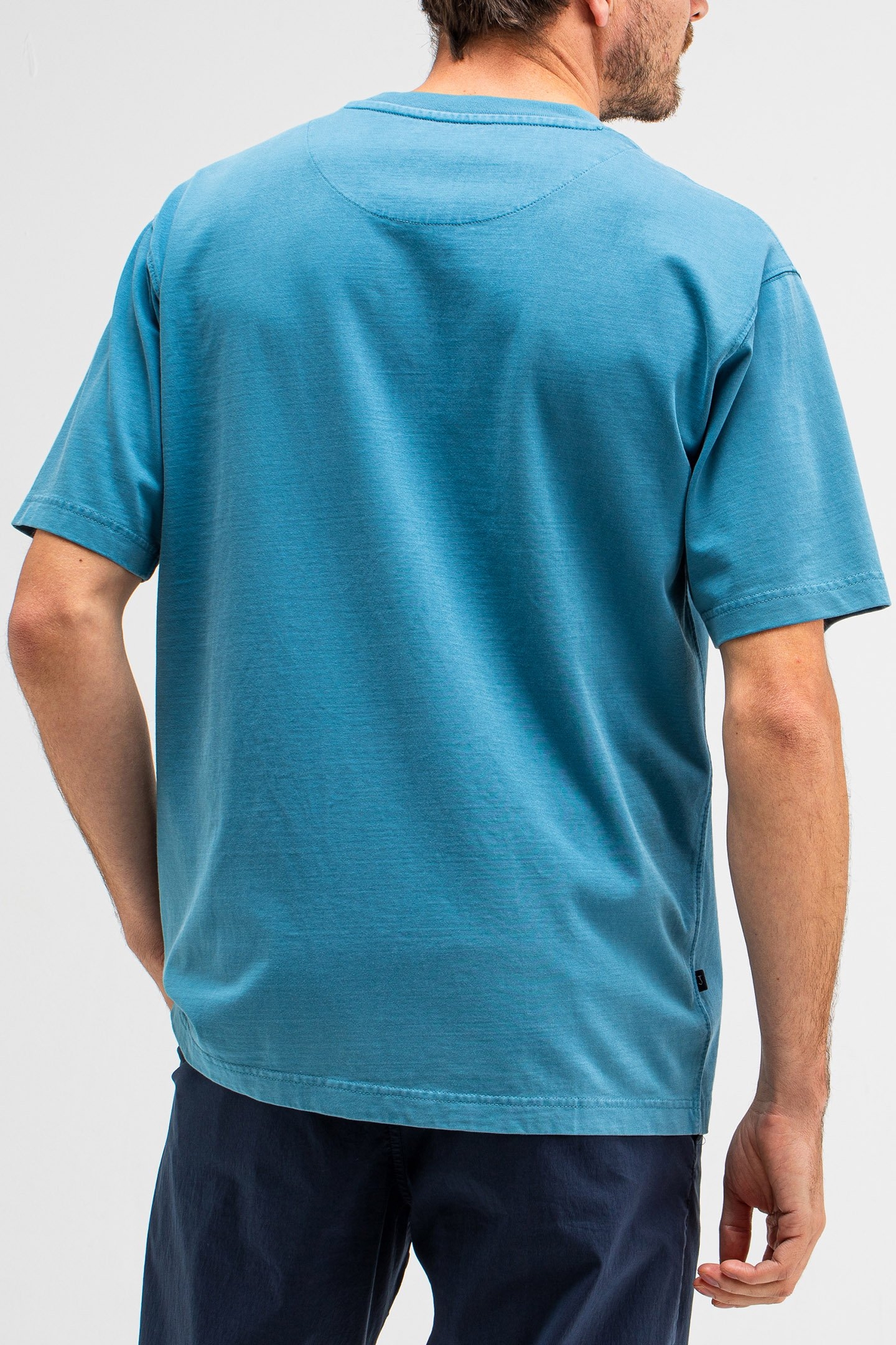 ARMY LOOSE TEE LAGOON BLUE 2