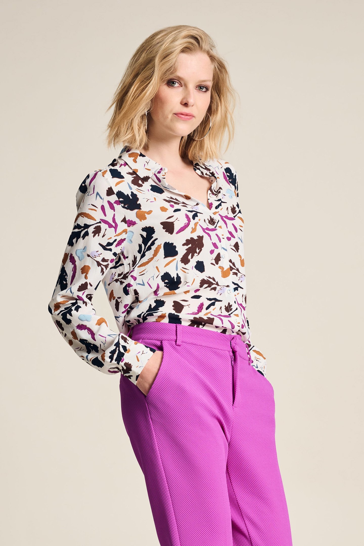 BLOUSE - MILA FEATHERFEST ECRU 1