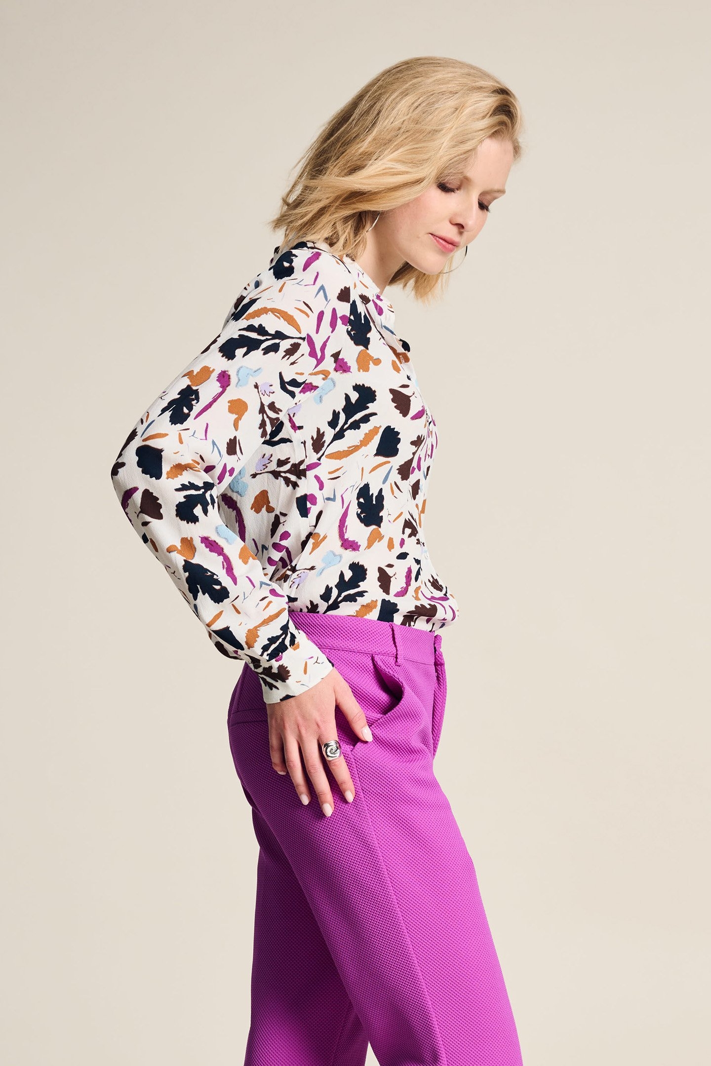 BLOUSE - MILA FEATHERFEST ECRU 6