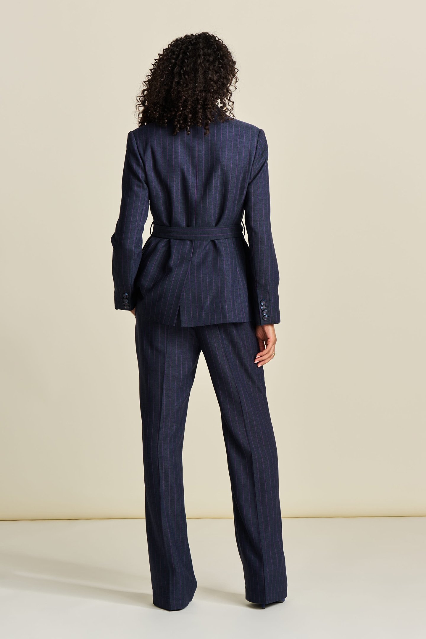 BLAZER - STRIPED MIDNIGHT BLUE 2