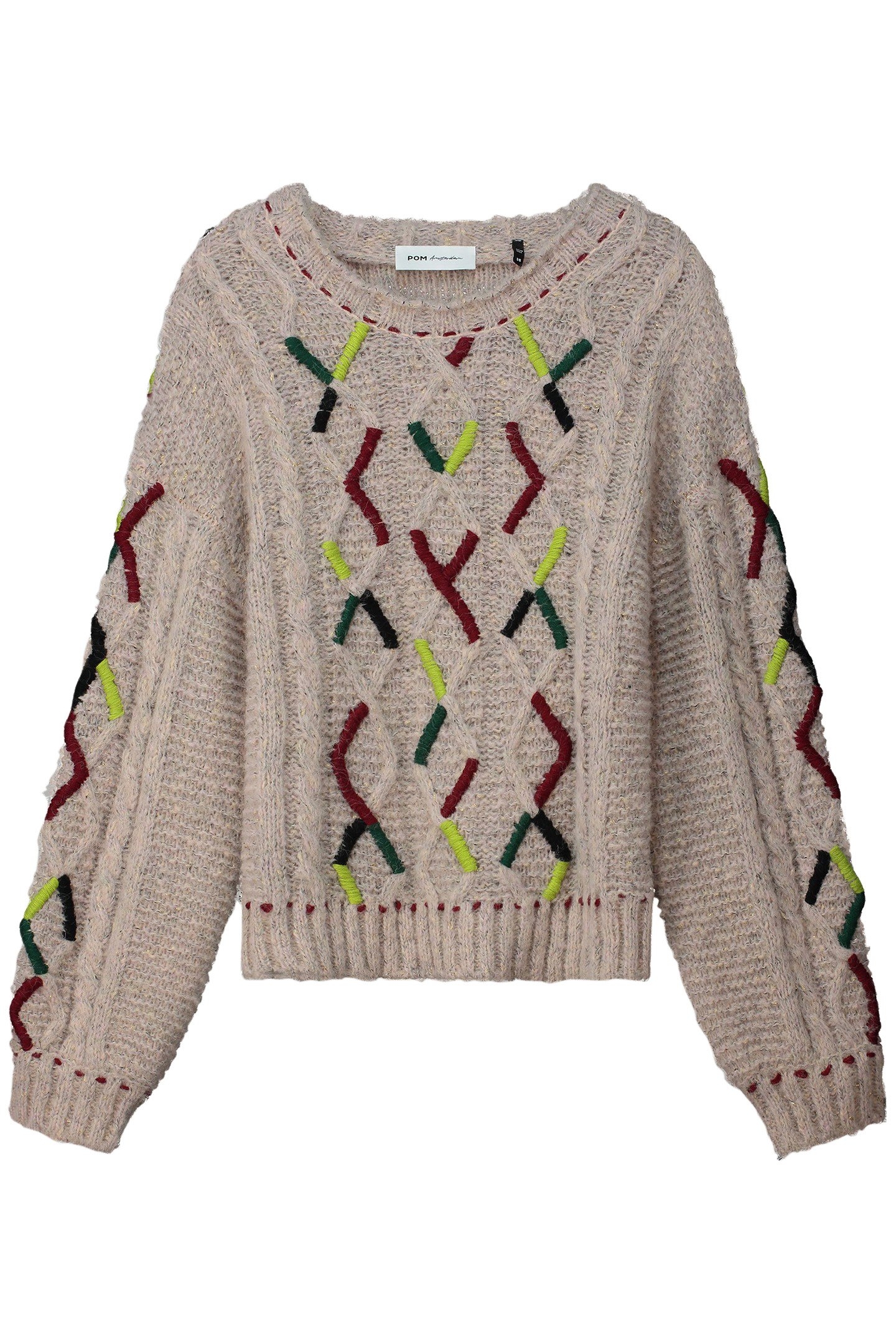 PULLOVER - CABLE PINK 3