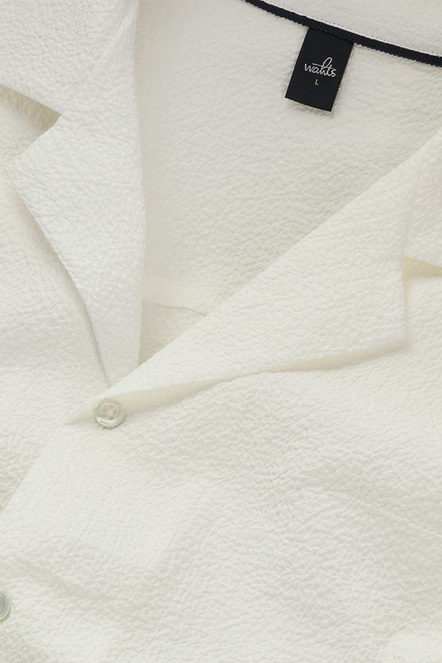 SHAW | SHORTSLEEVE STRETCH SEERSUCKER SHIRT PURE WHITE 3