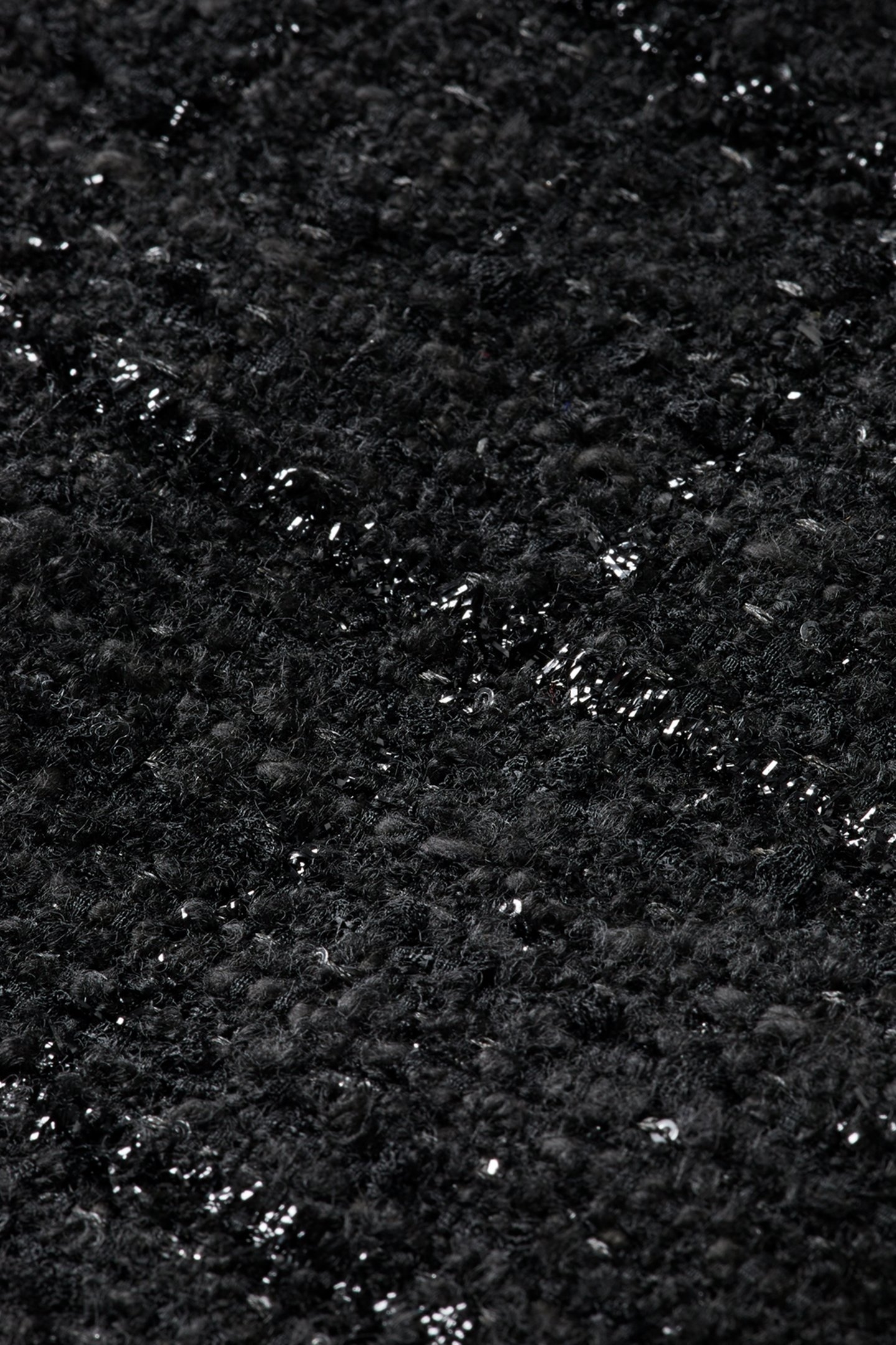 BOUCLE TWEED BIKER JACKET EVENING BLACK 3