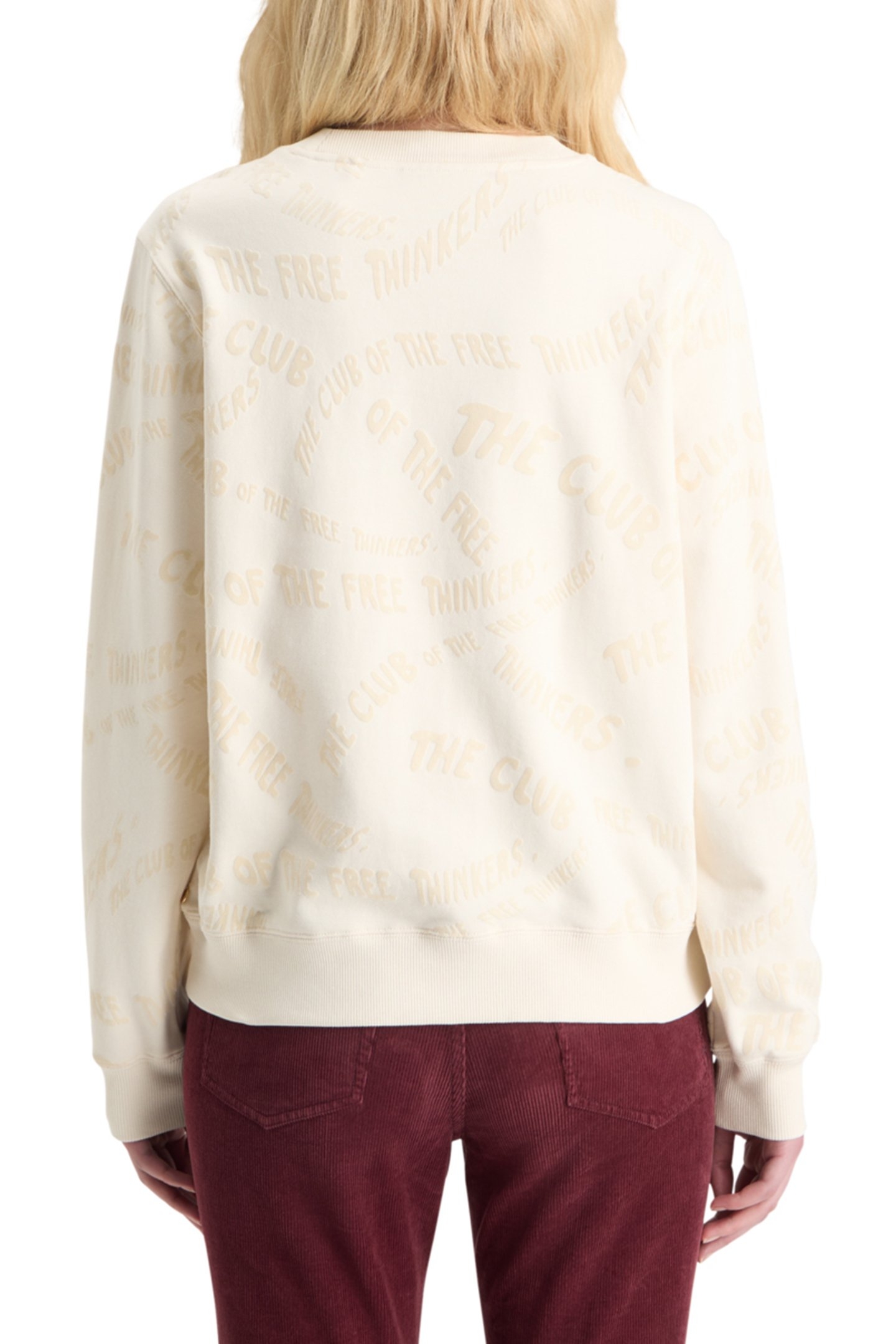 FLOCK AOP REGULAR FIT SWEATSHIRT SOFT ICE 2