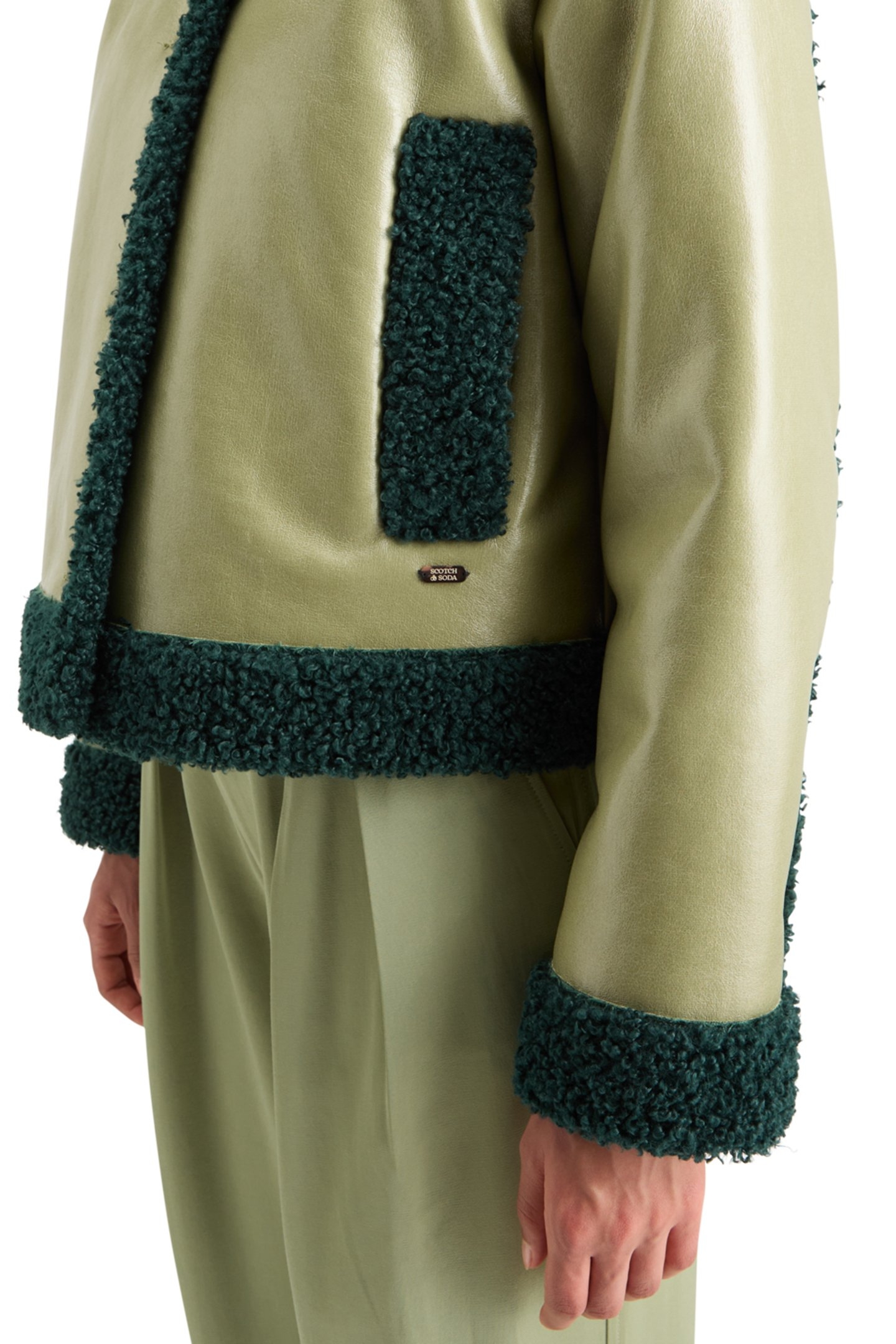 VINYL JACKET WASHED SAGE 7