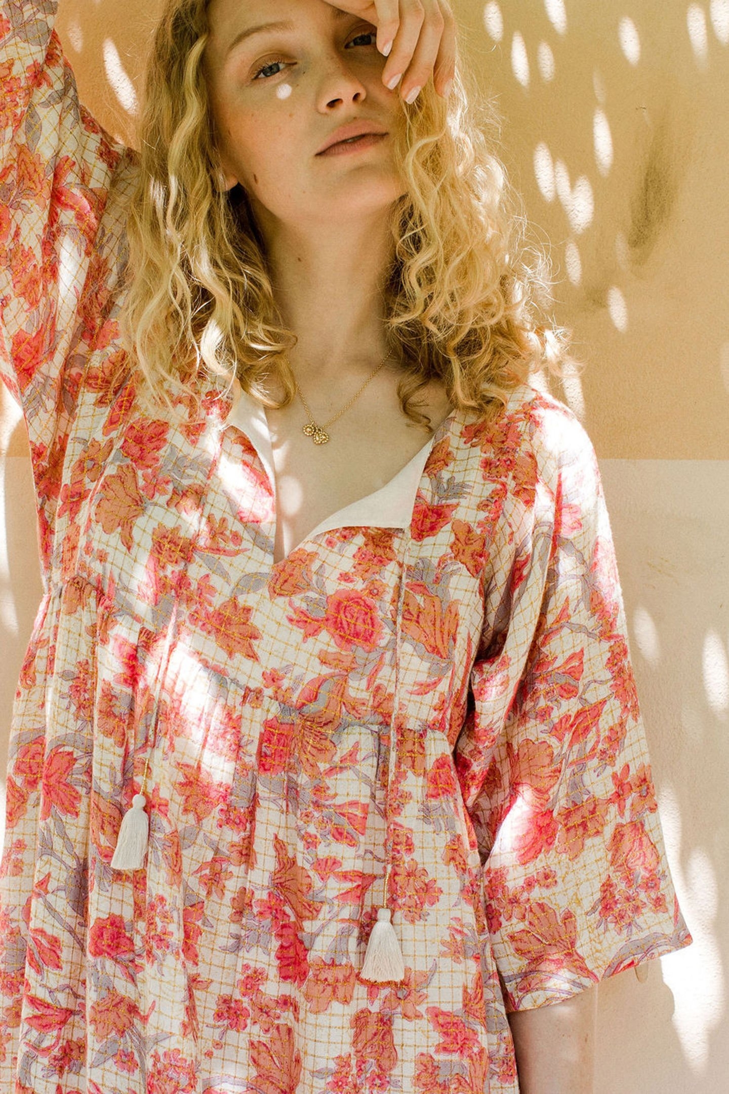 DRESS GERA PINK FLOWERS 4