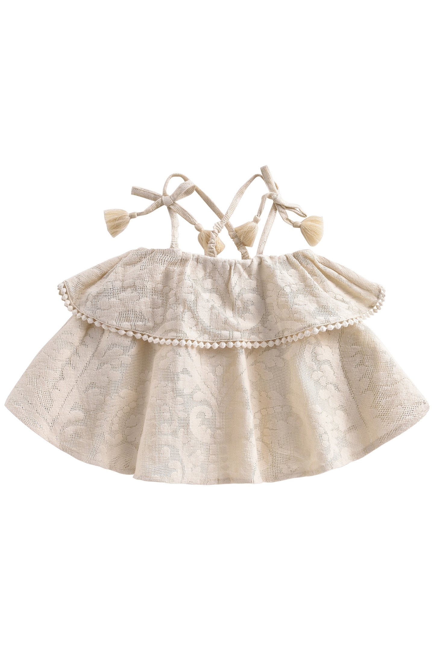 DRESS METEPEC CREAM BAROQUE LACE 2