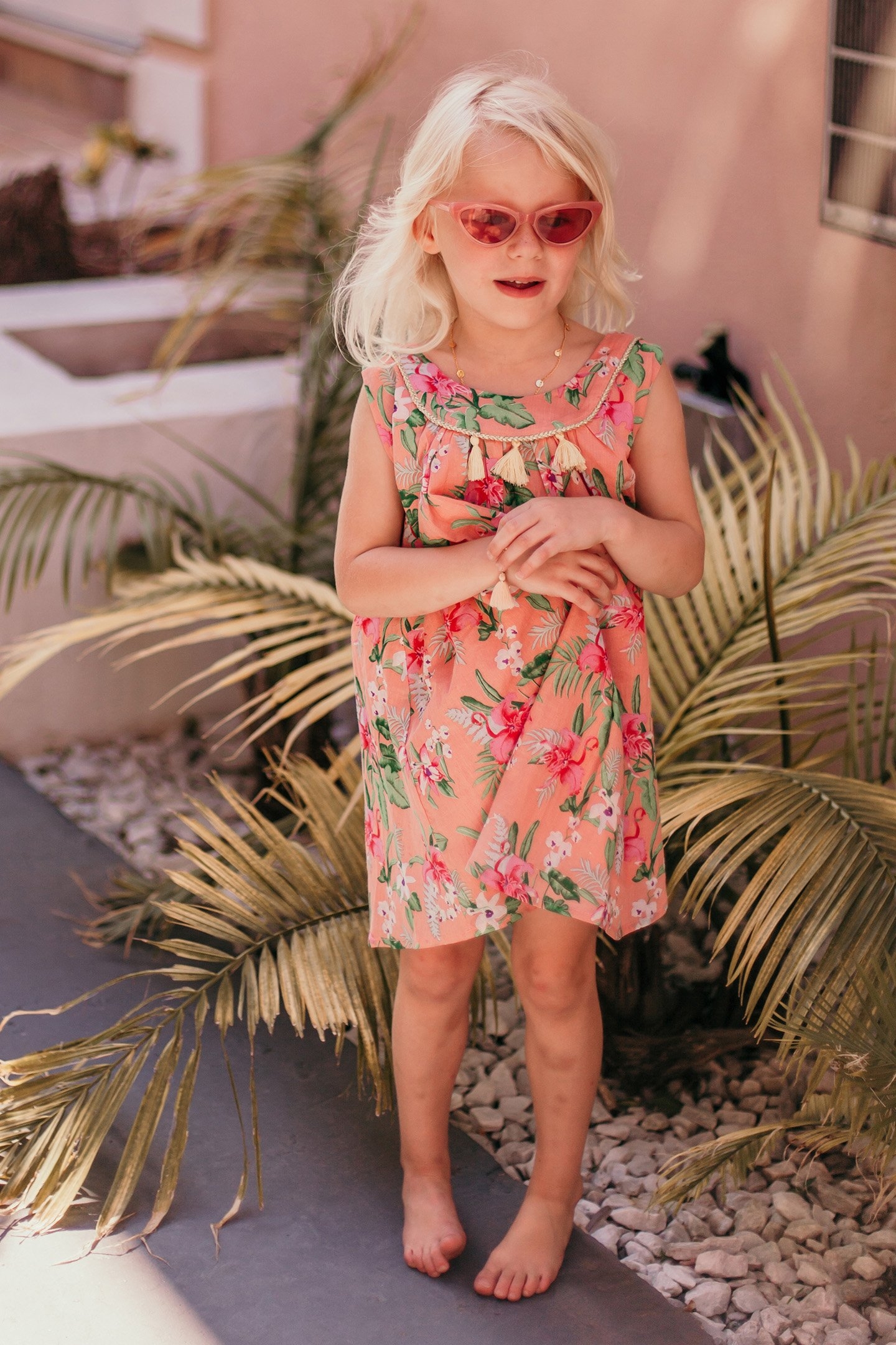 DRESS CALKINI SIENNA FLAMINGO 1