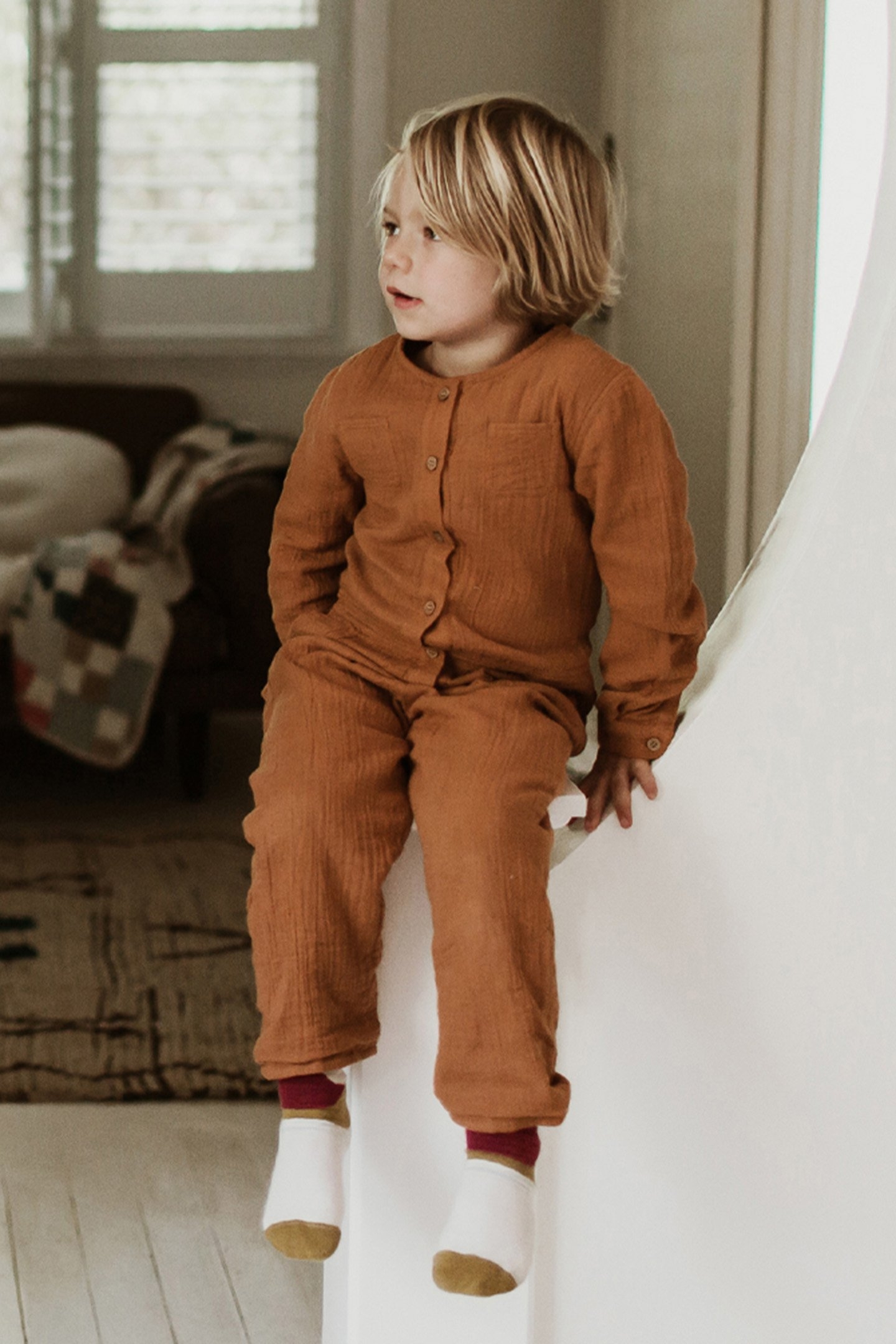 JUMPSUIT AGASH DARK SAFRAN 1