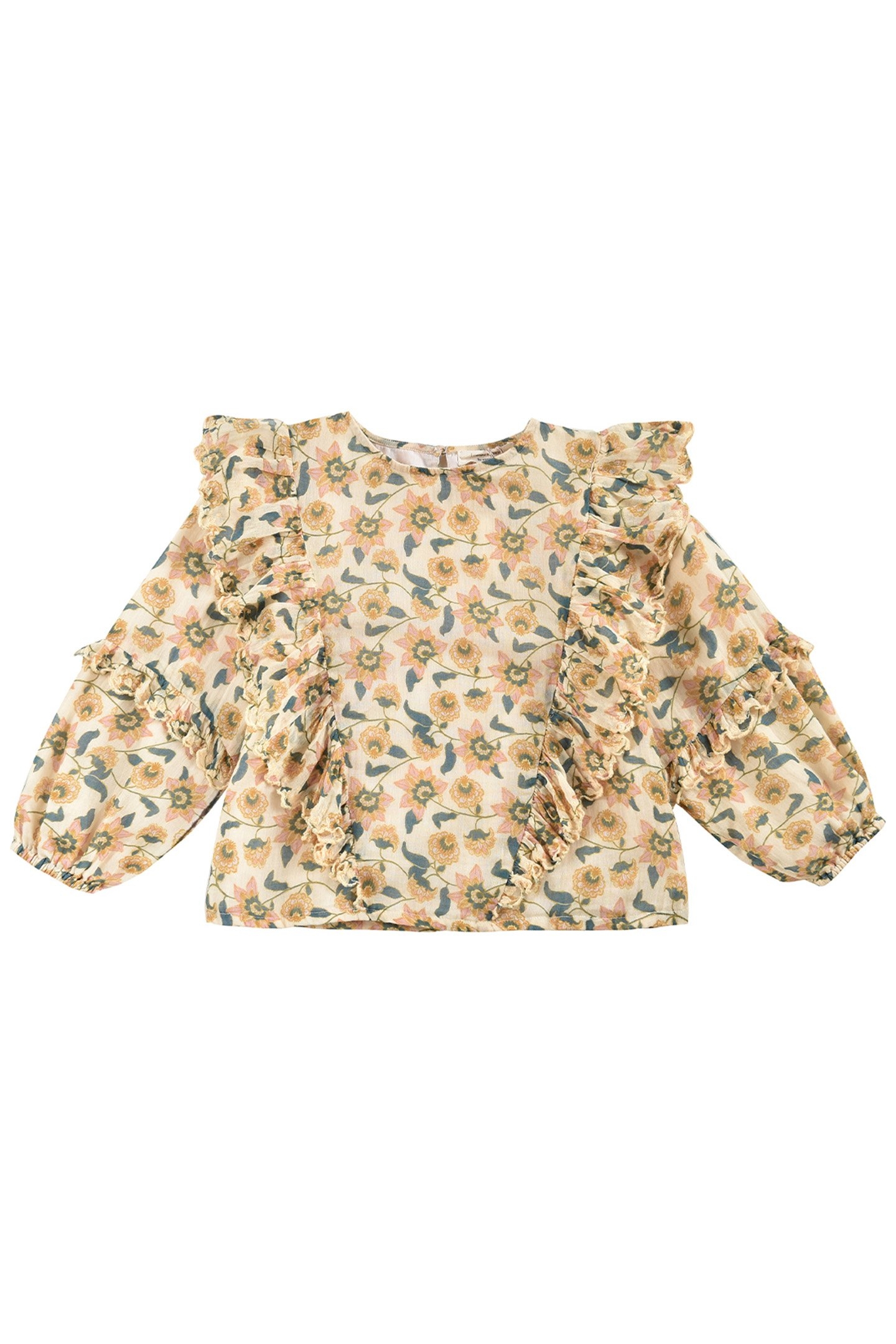 BLOUSE TUBI CREAM FLOWERS 1