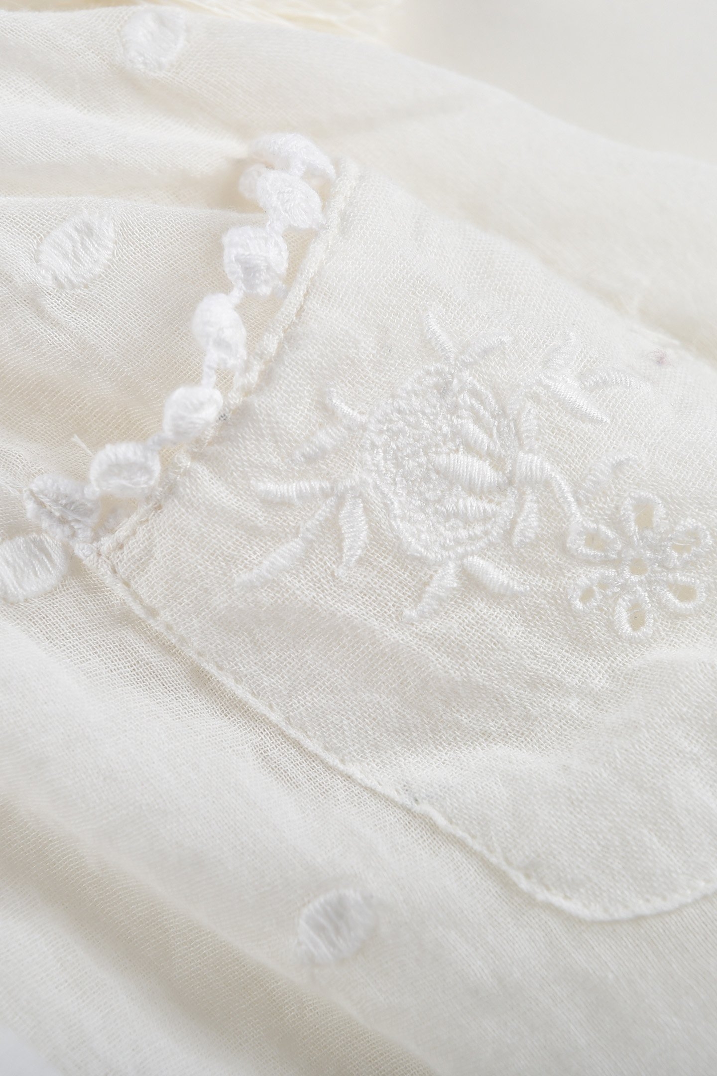 DRESS HUGUETTE OFF-WHITE PLUMETIS 8