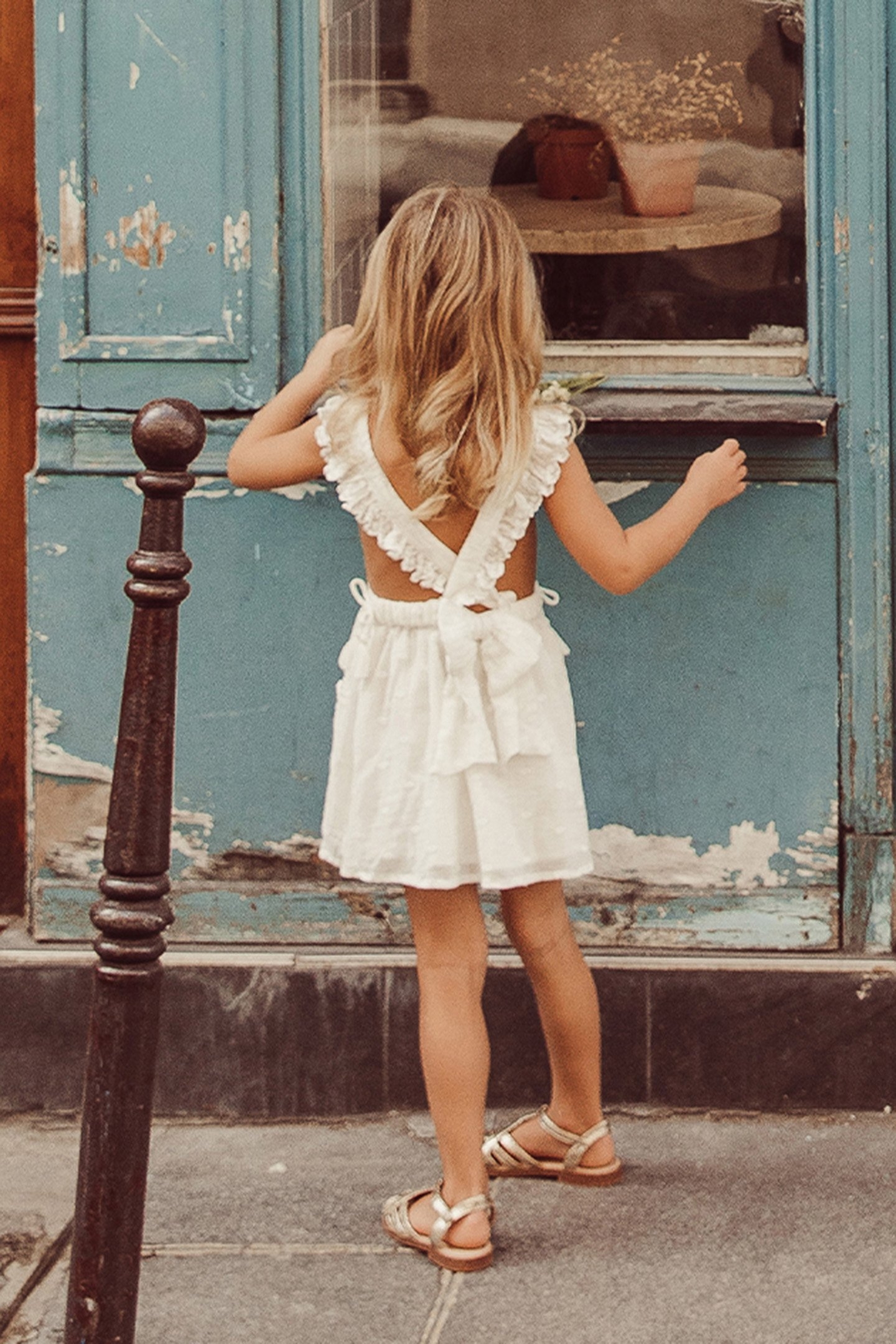 DRESS HUGUETTE OFF-WHITE PLUMETIS 2