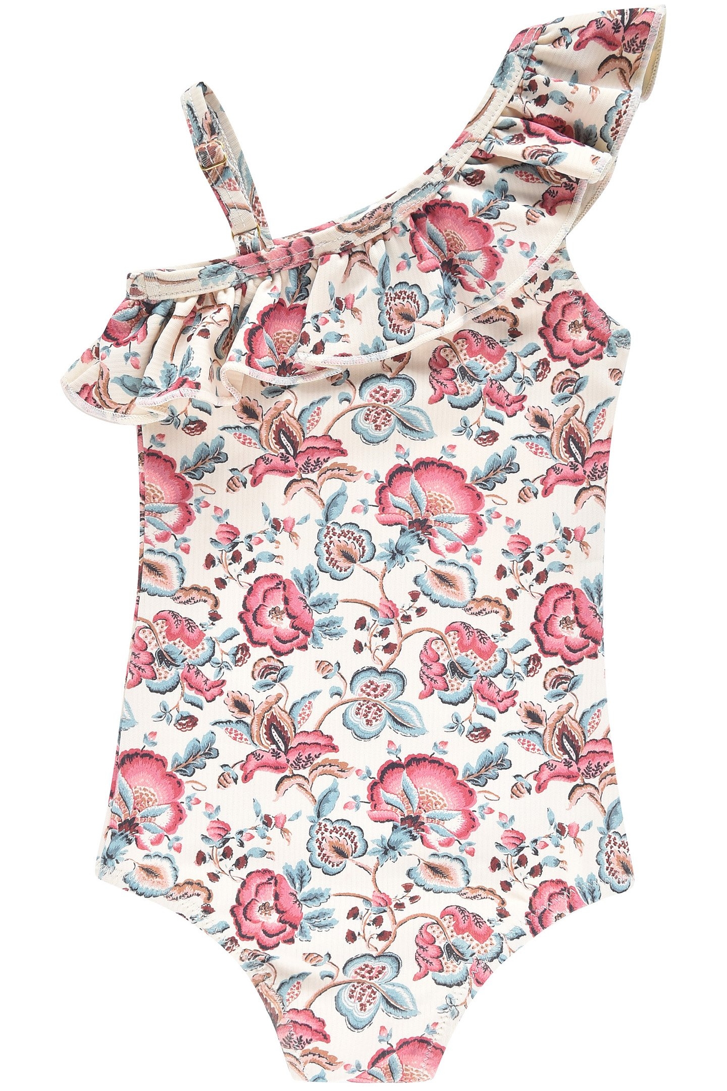 BATHING SUIT AUDREY CREAM INDIAN FLOWERS 2