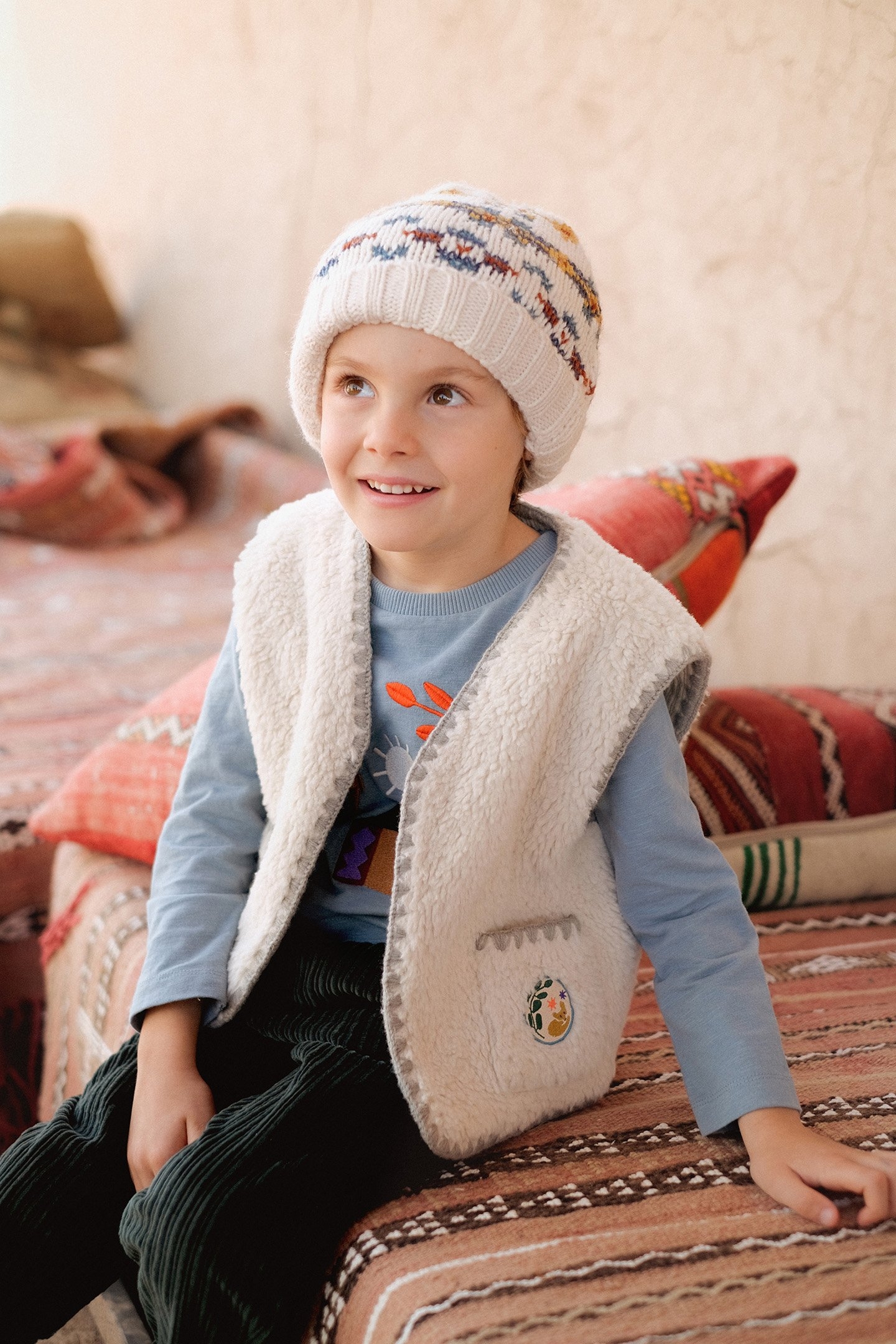 BEANIE MICHEL CREAM 2