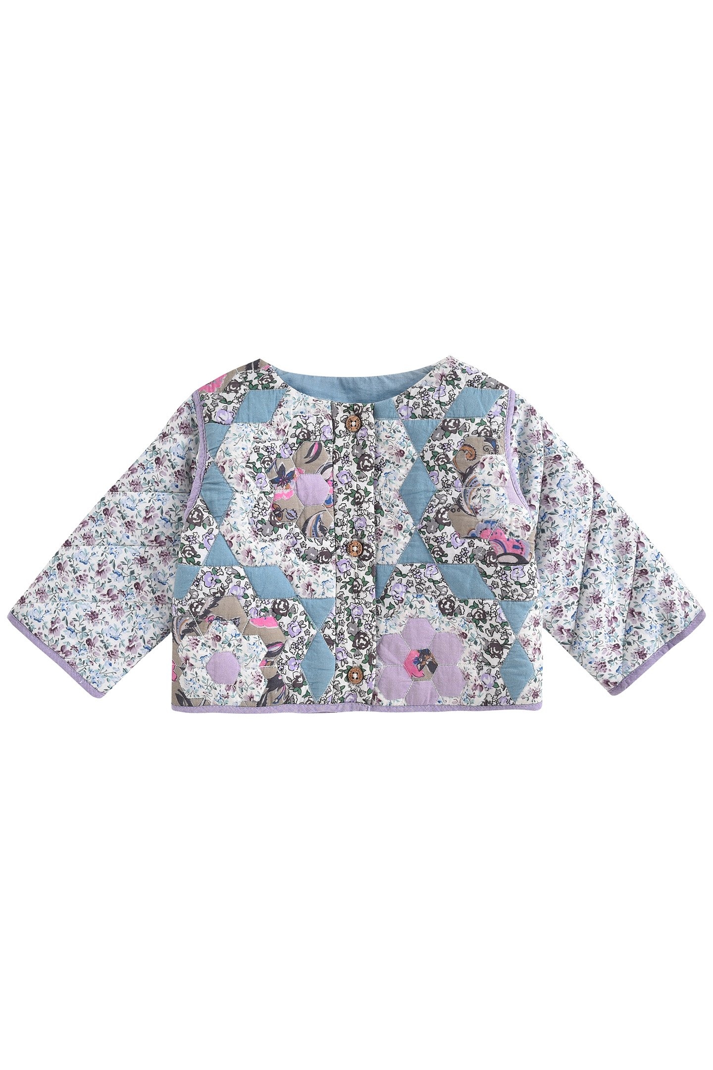 JACKET AMALINA MULTICO FLOWER PATCH 1