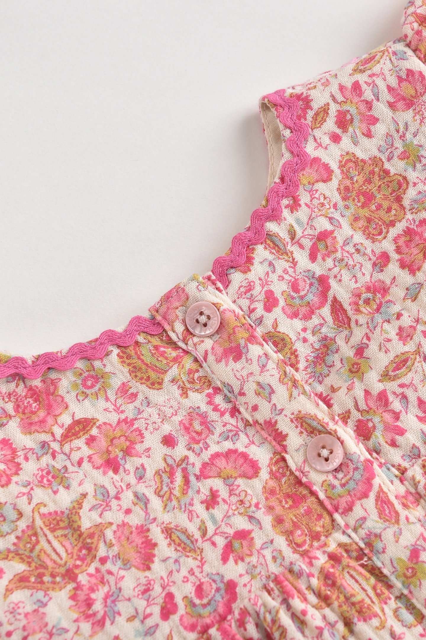 DRESS JILANA CREAM FLOWER FIELDS 4