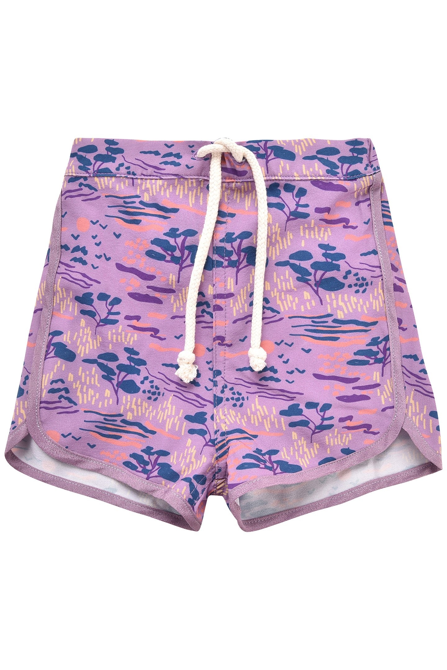 SWIM SHORTS ADERI PURPLE PAST FIELDS 1