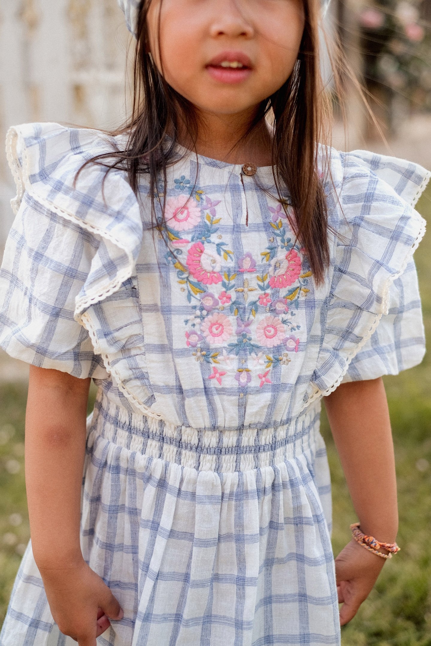 DRESS ALIETTE BLUE RIVER CHECKS 7