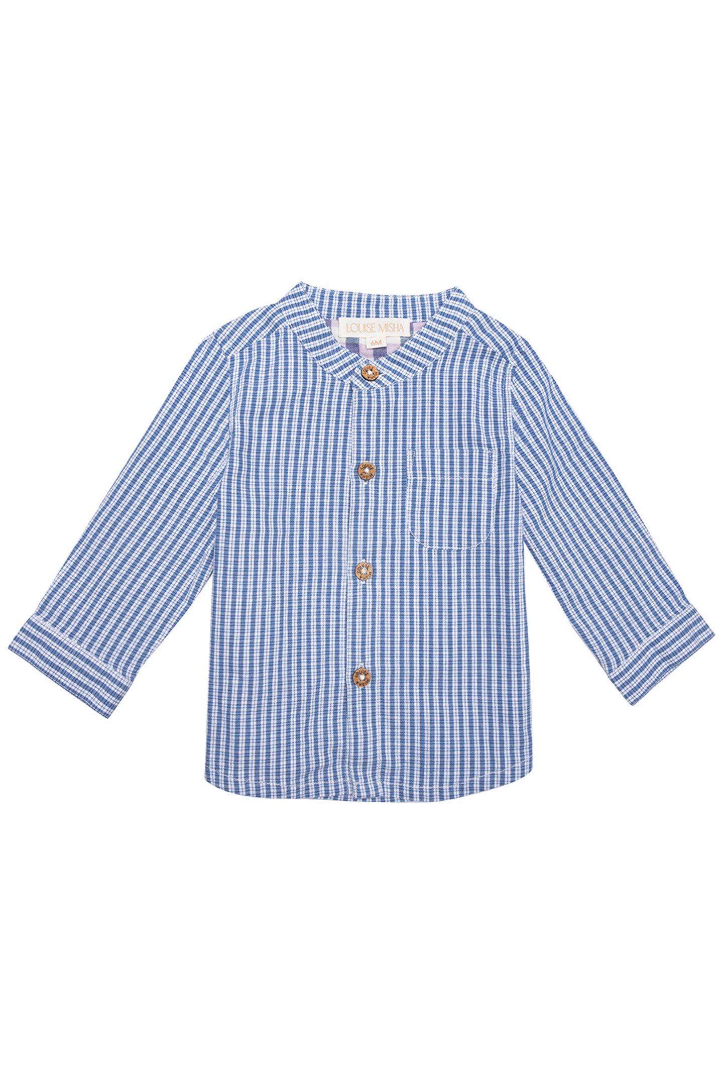 SHIRT AMOD BLUE SONNET VICHY 2
