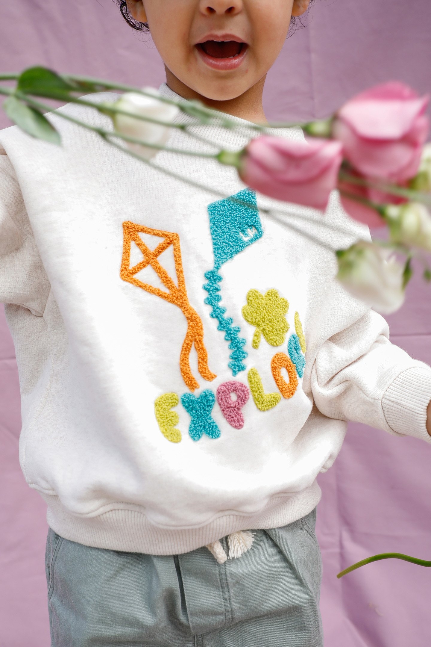 SWEATSHIRT HEATHER CREAM 3