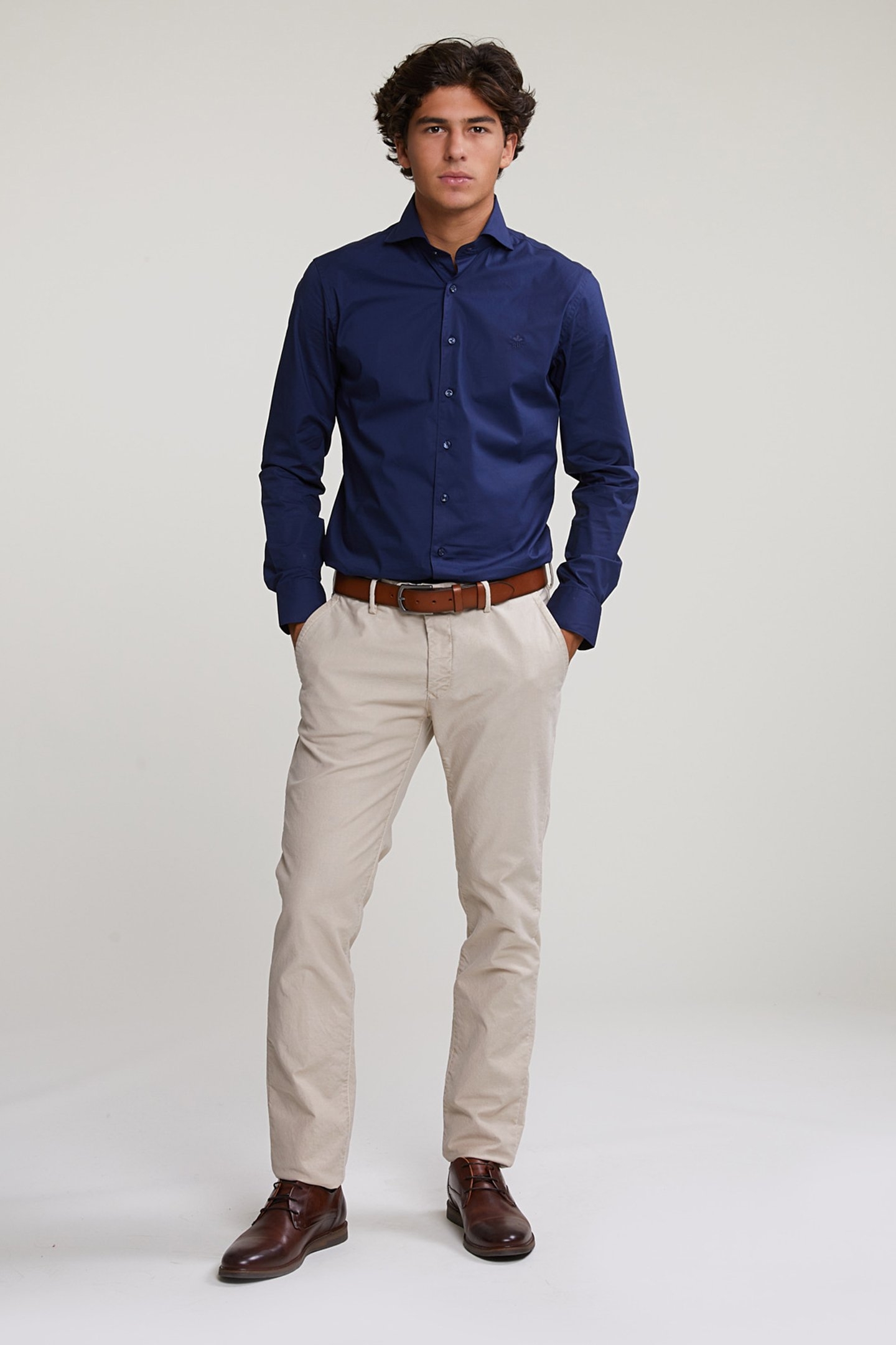 SLIM FIT UNI SHIRT BLUE 3