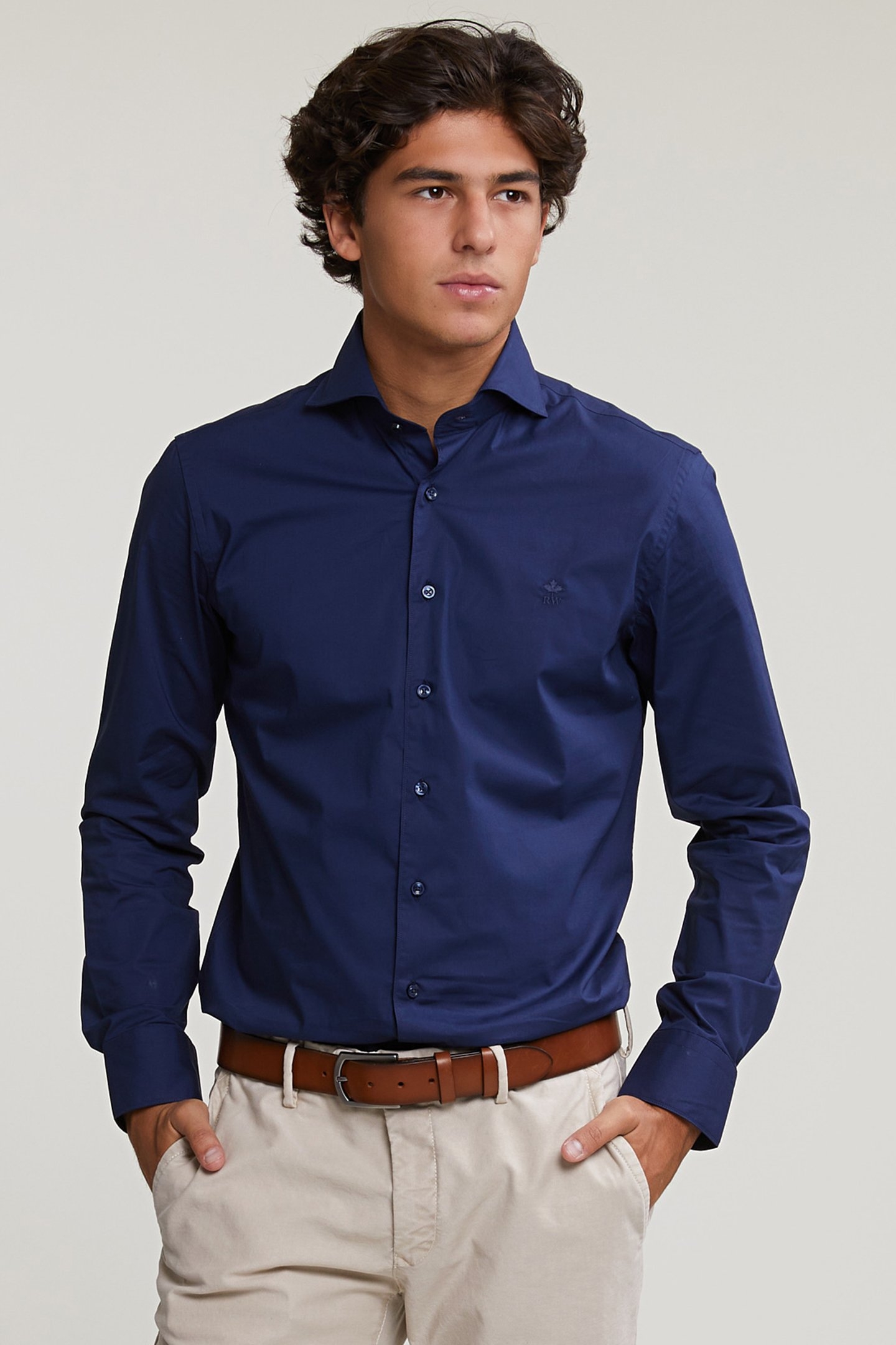 SLIM FIT UNI SHIRT BLUE 1