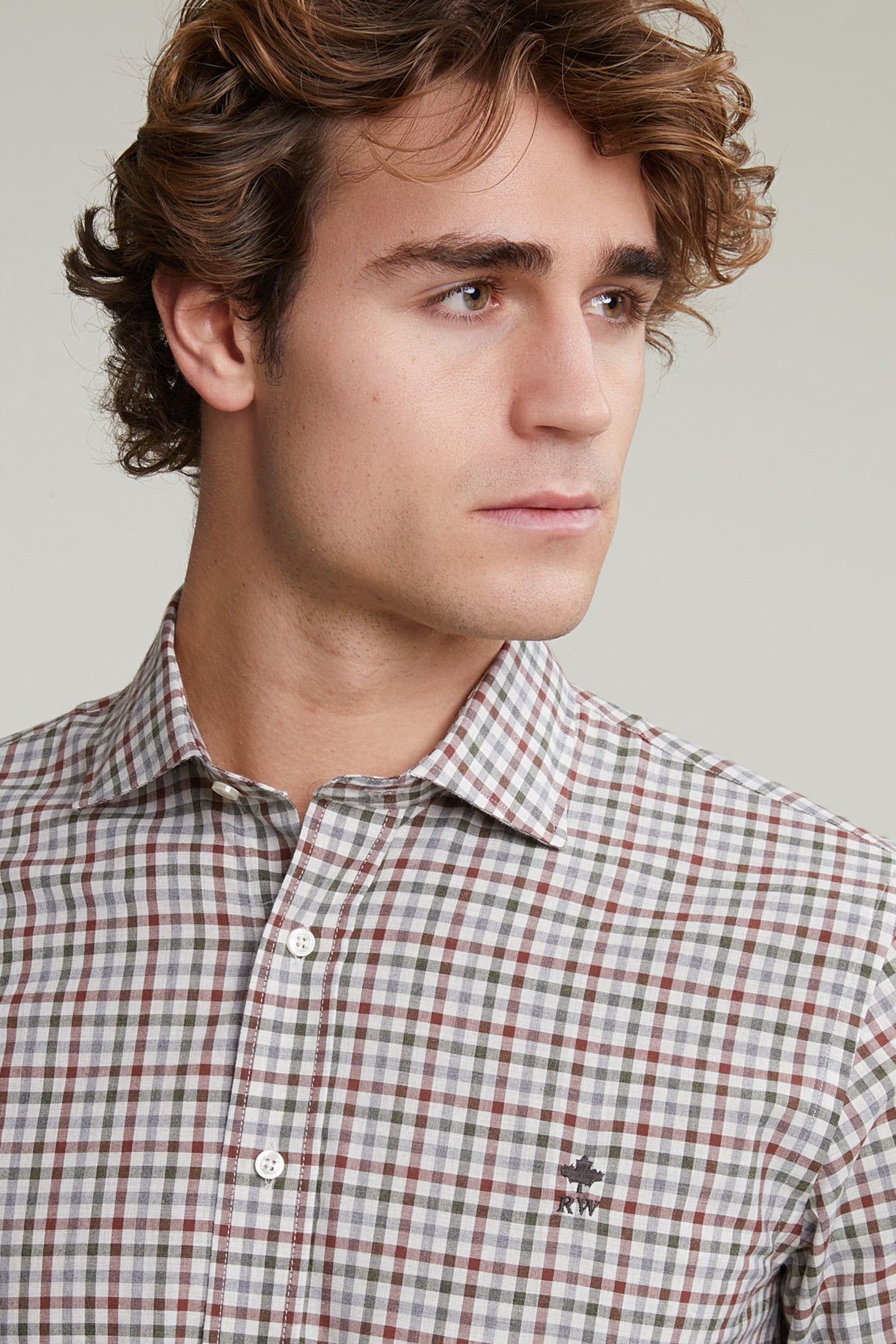 CUSTOM FIT CHECKED SHIRT MULTI 4