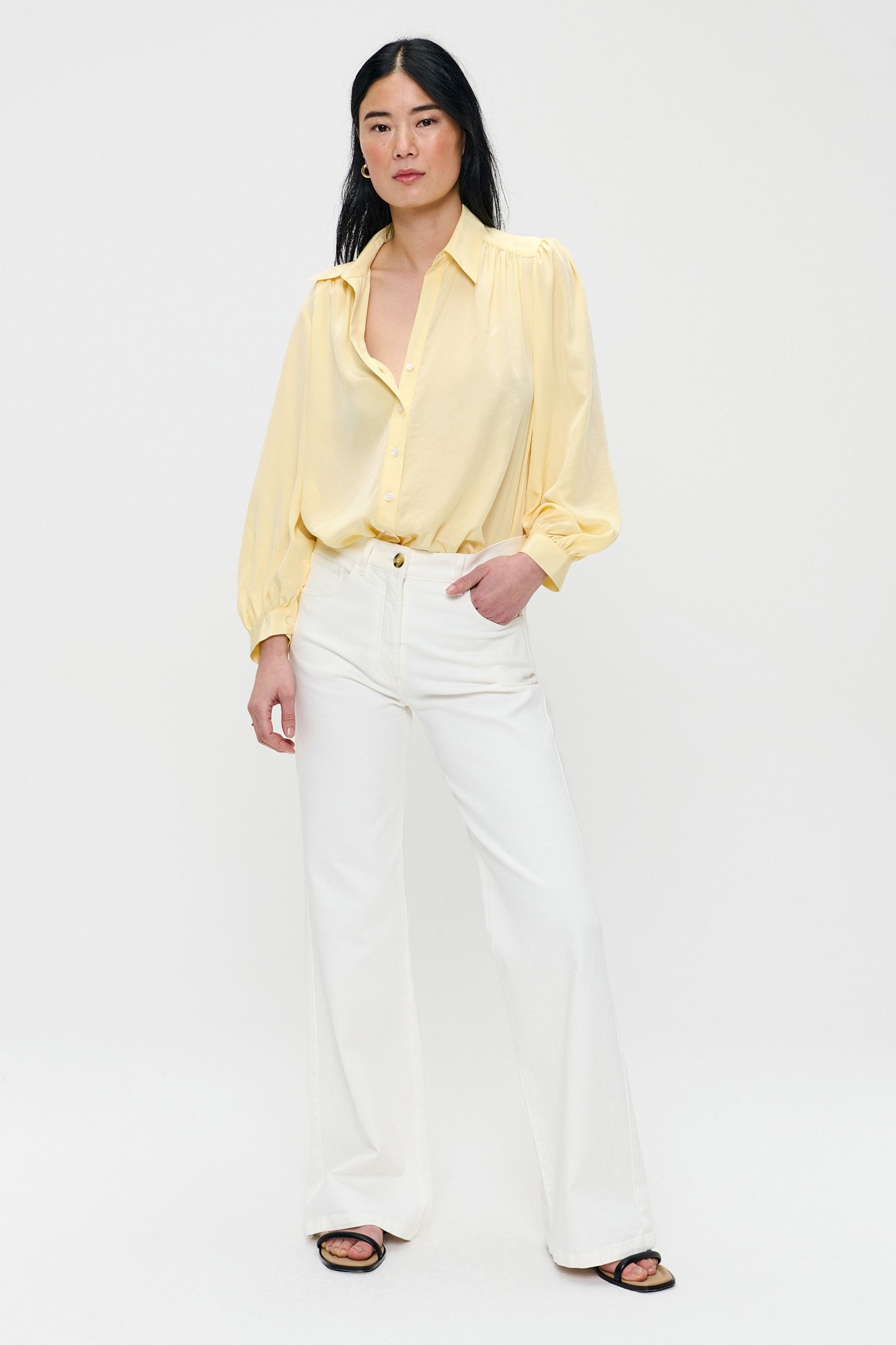 TECHNOSILK FLOWY BLOUSE CARAMELLO 4