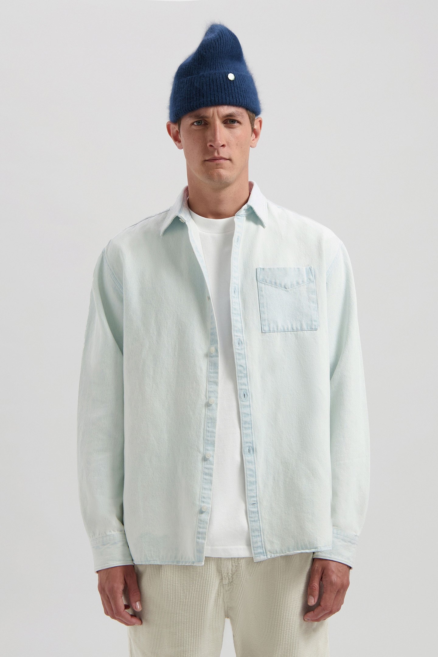 DS_SUN BLEACHED DENIM SHIRT INDIGO 1