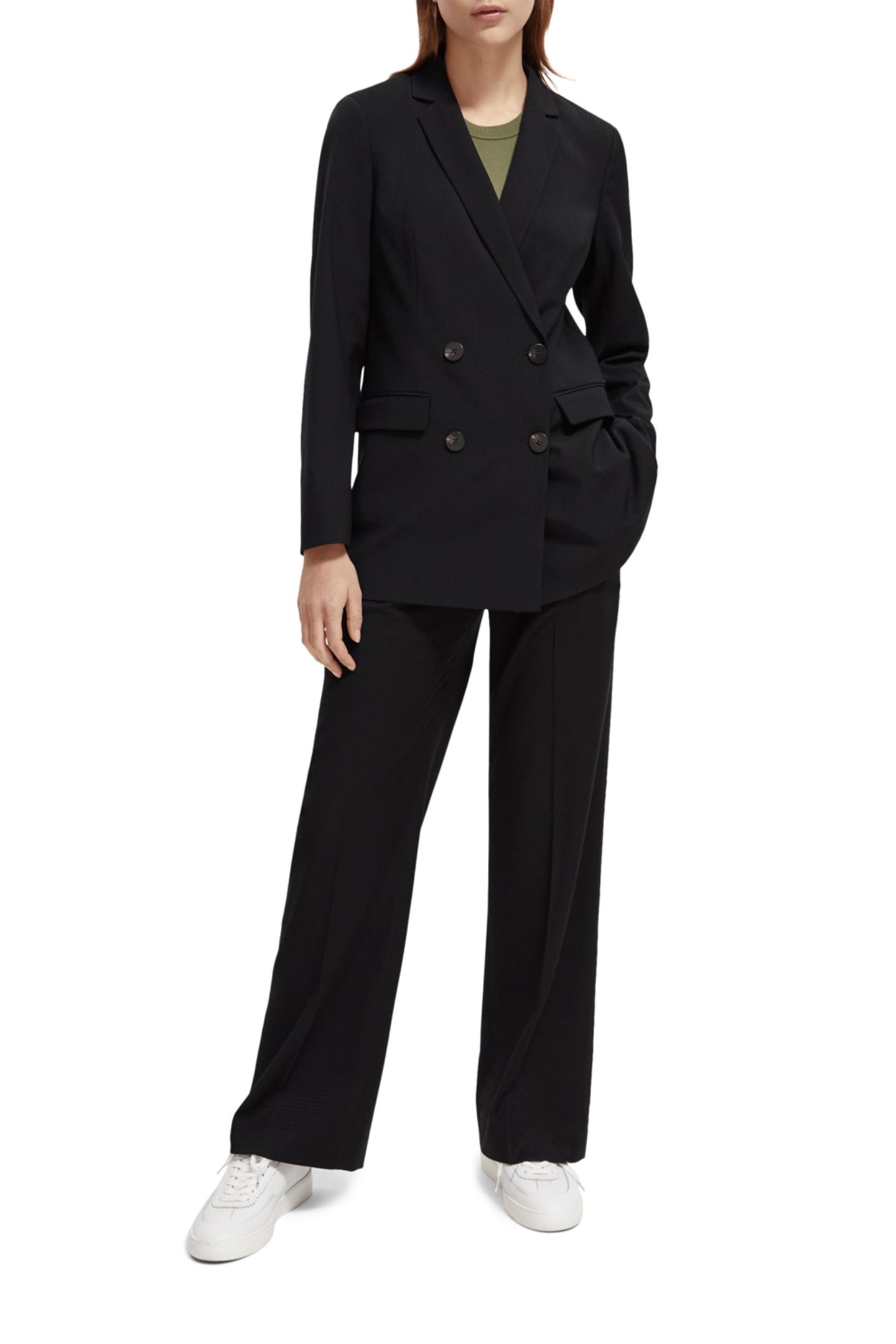 EDIE - HIGH RISE WIDE LEG TROUSERS BLACK 3