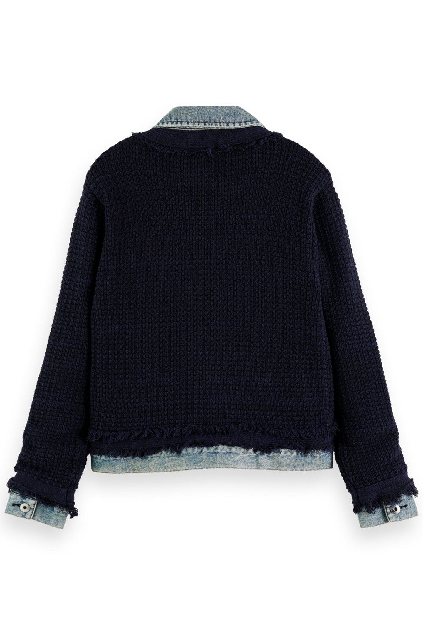 DENIM TWEED MIX BLAZER JACKET NIGHT 5