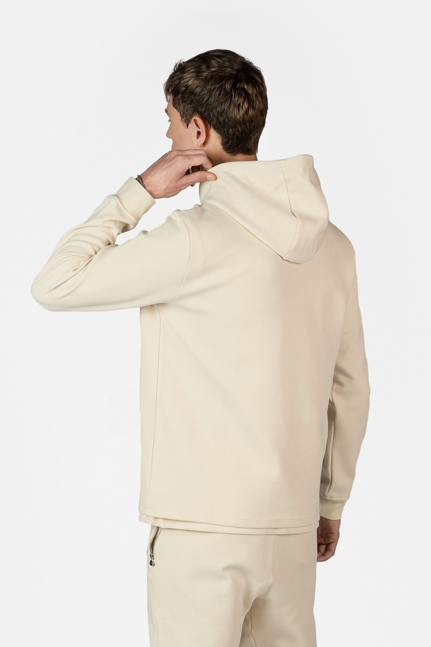 Q-SERIES REGULAR FIT HOODIE WHITE SWAN 2