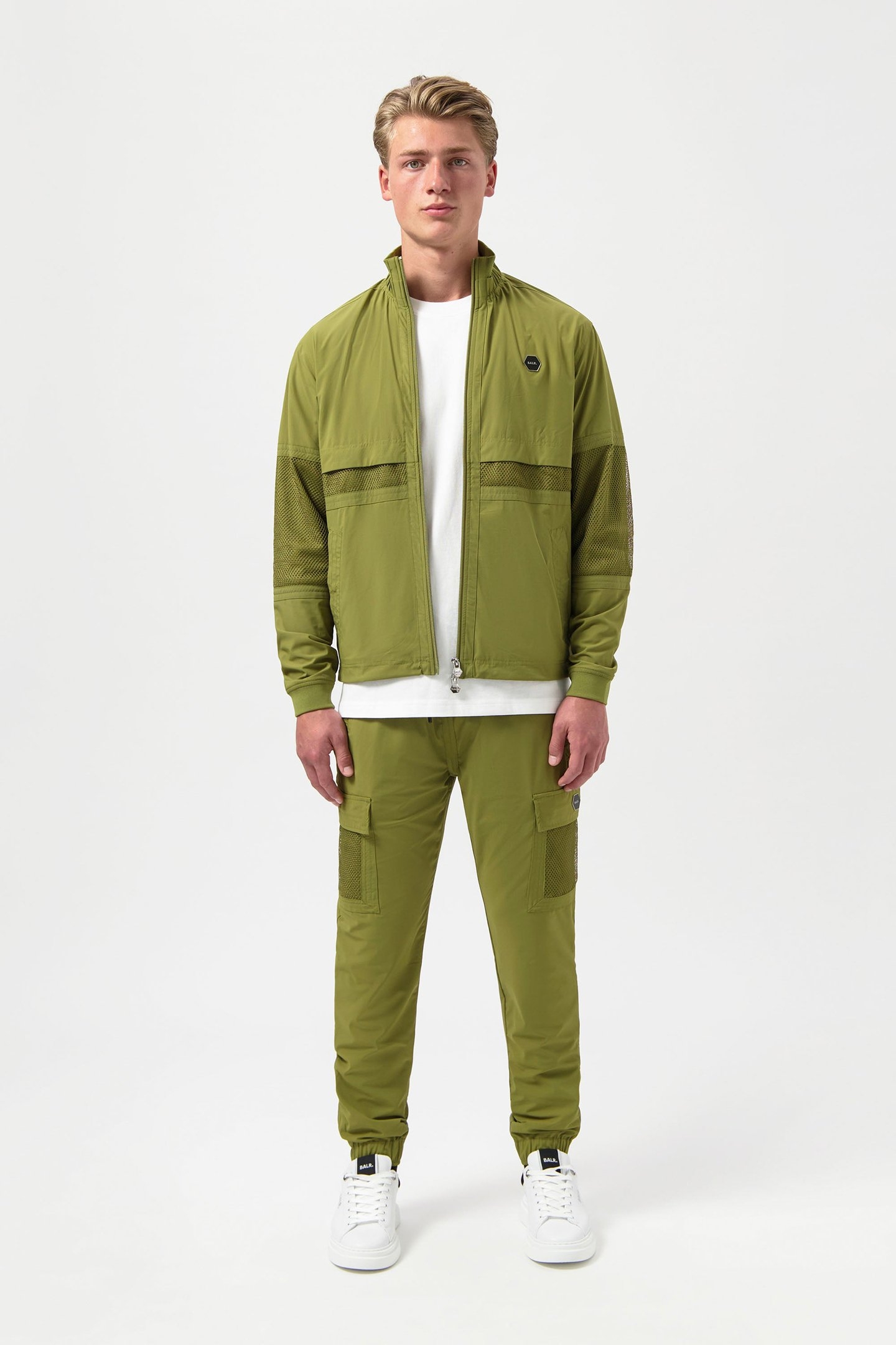 HEXLINE REGULAR FIT TRACK JACKET SPHAGNUM 6