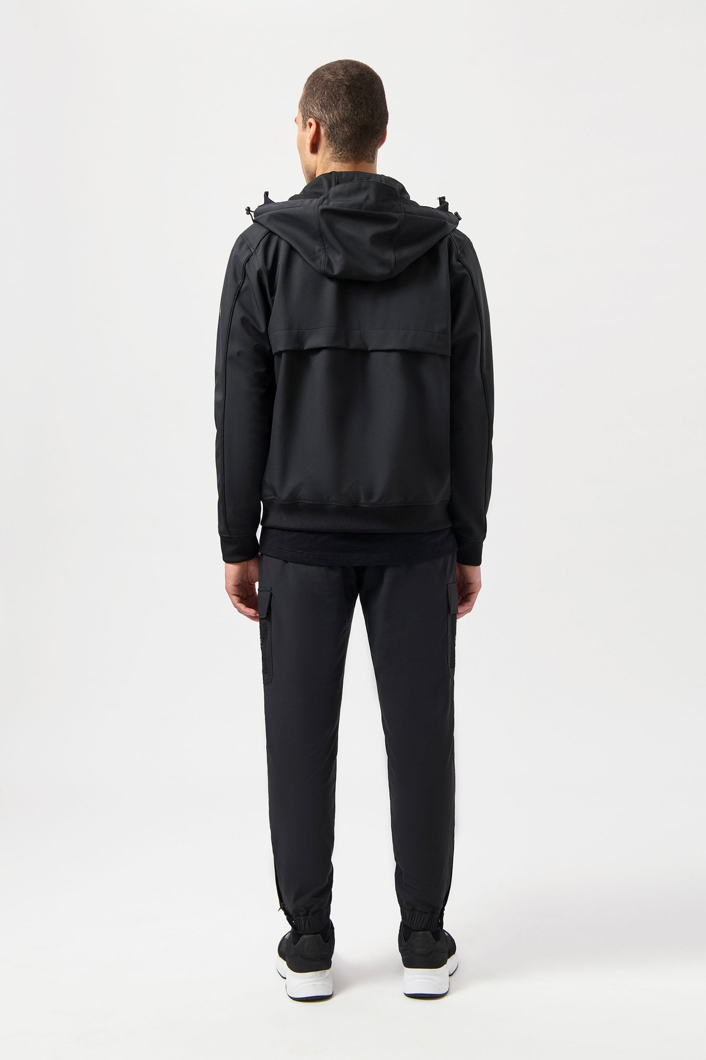 HEXLINE REGULAR FIT SOFT SHELL JACKET JET BLACK 3