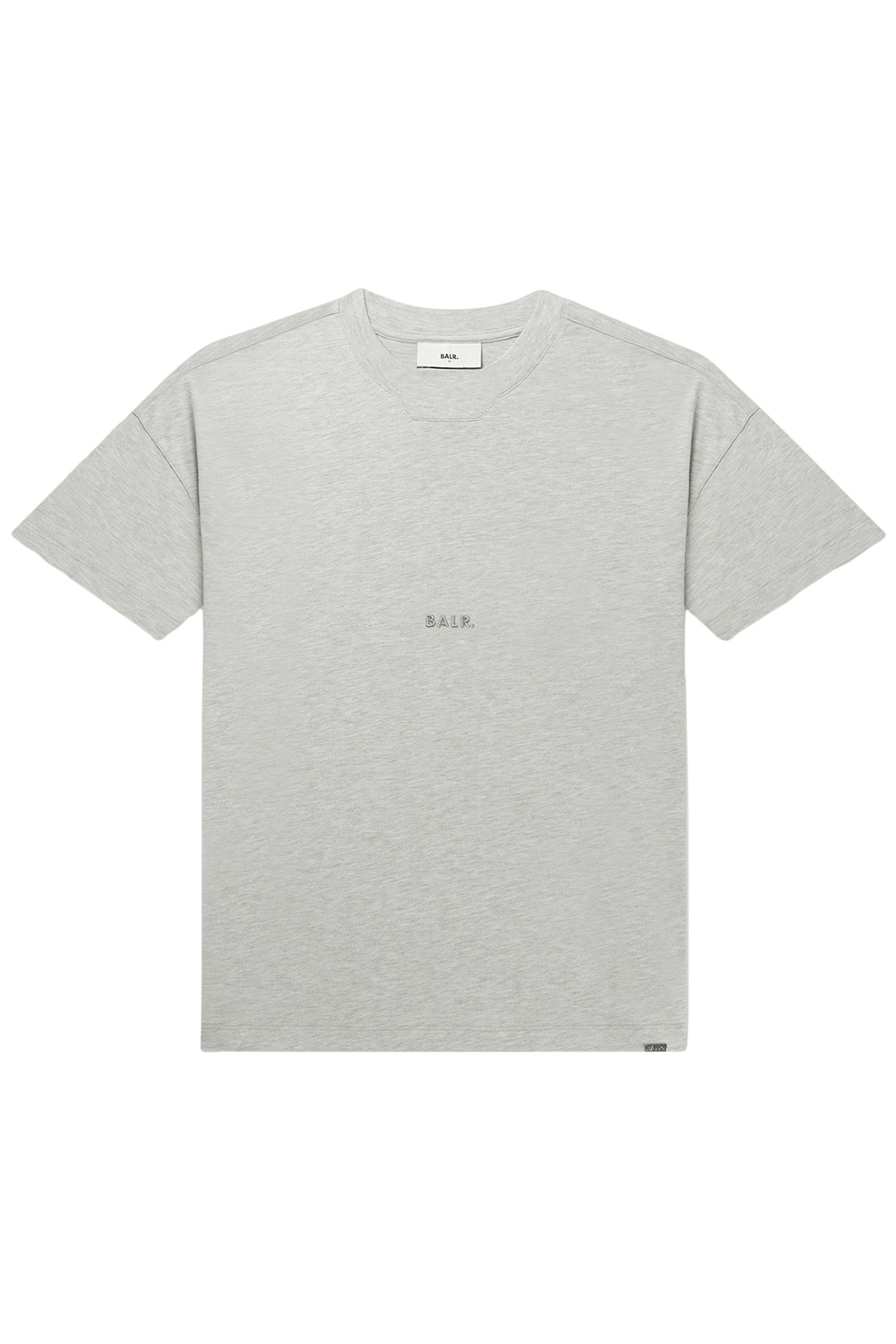 LOGO BOX T-SHIRT LT GREY MELANGE 4