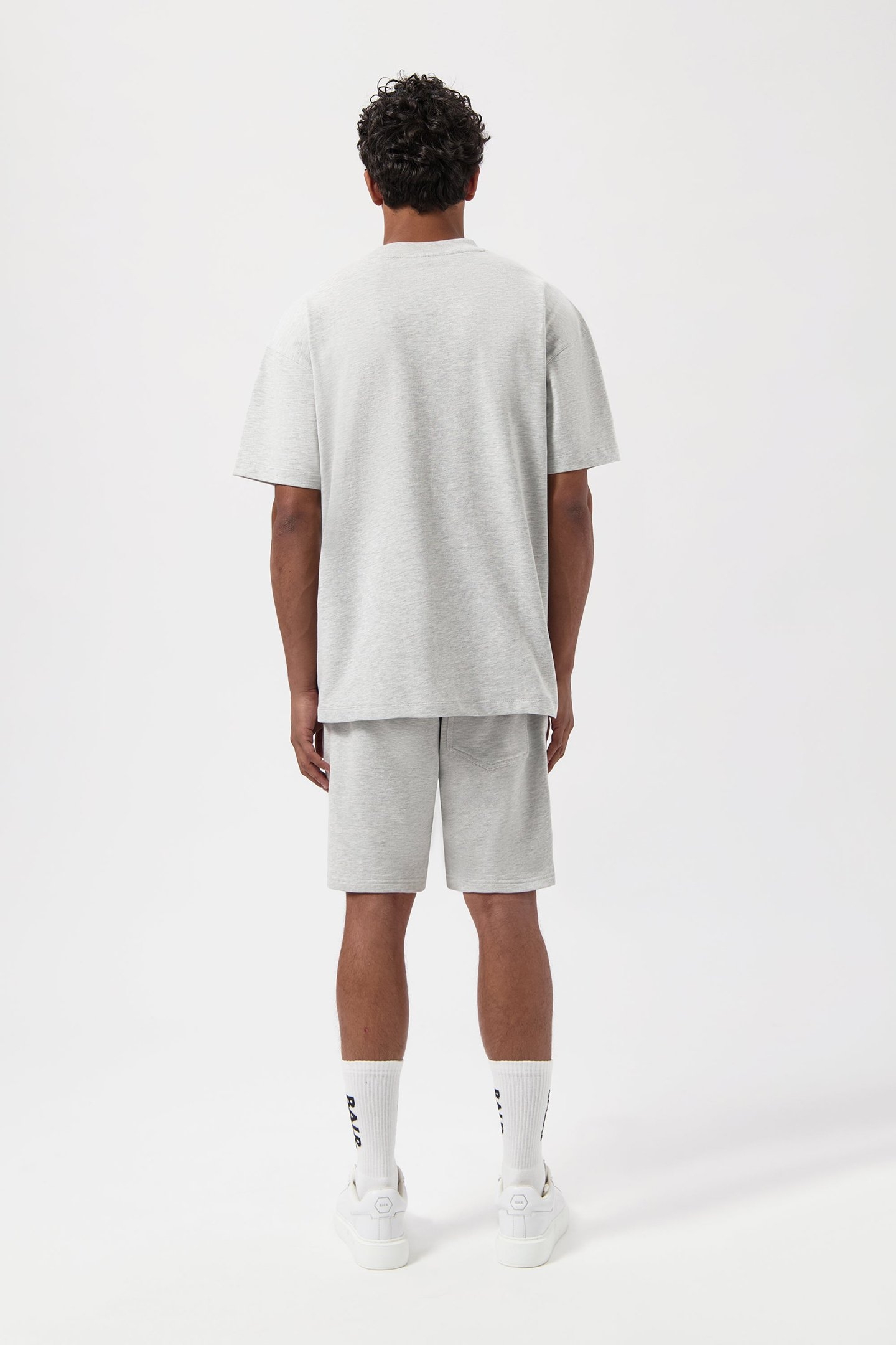 LOGO BOX T-SHIRT LT GREY MELANGE 3