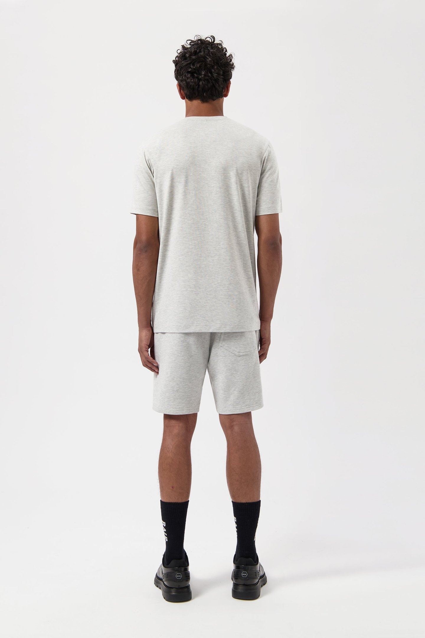 LOGO SLIM T-SHIRT LT GREY MELANGE 3